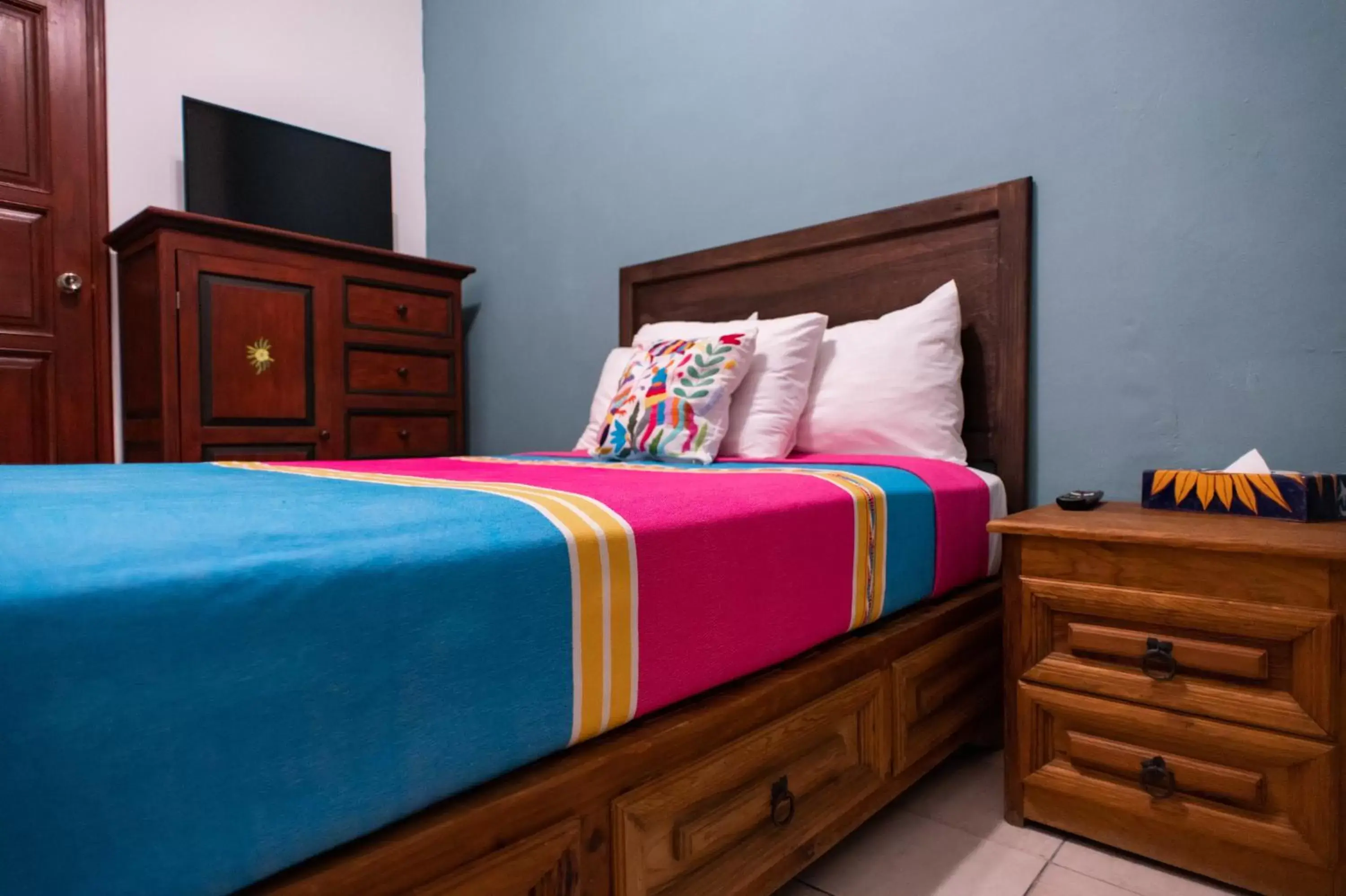 Bed in Posada San Miguelito