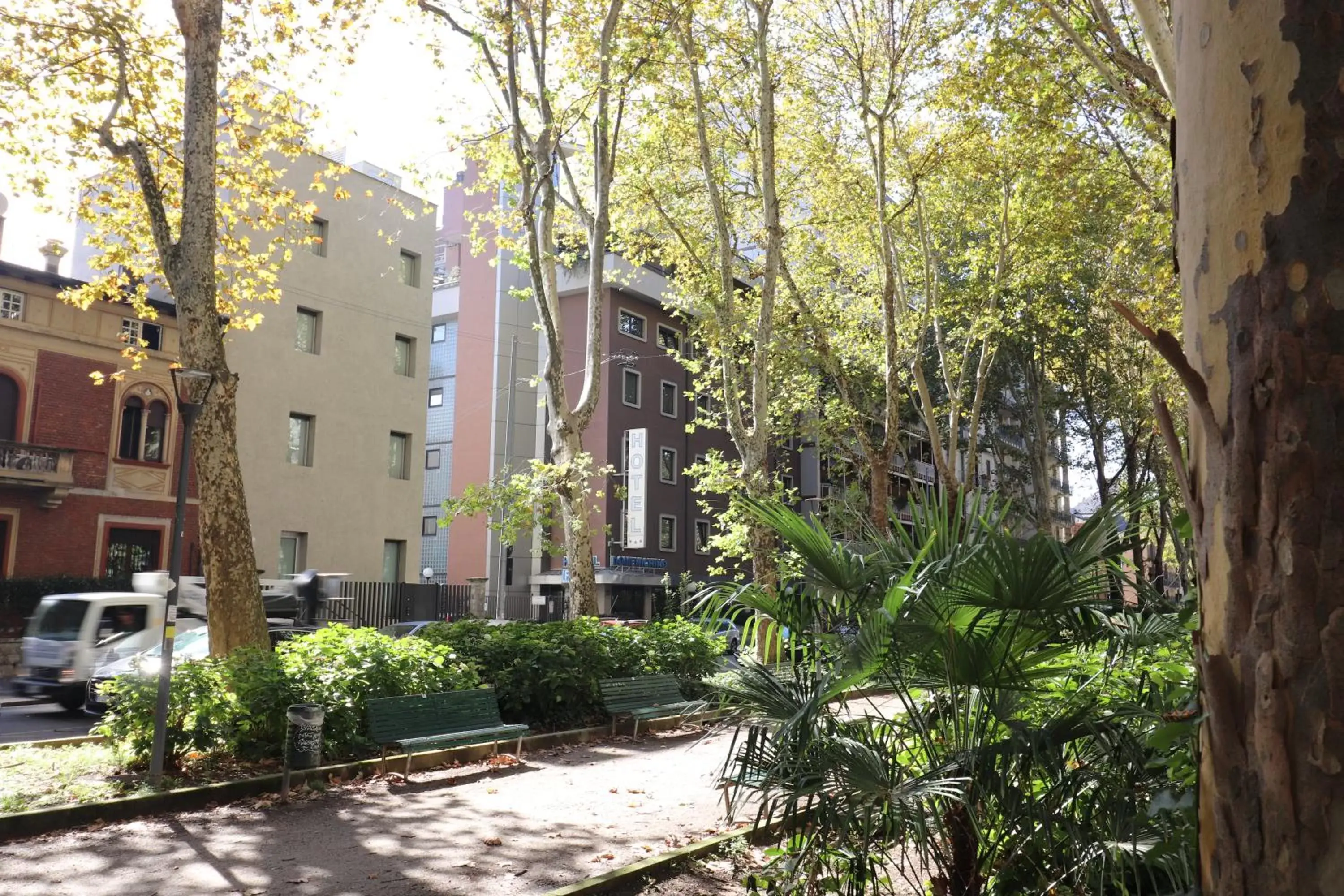 Quiet street view, Property Building in Hotel Domenichino