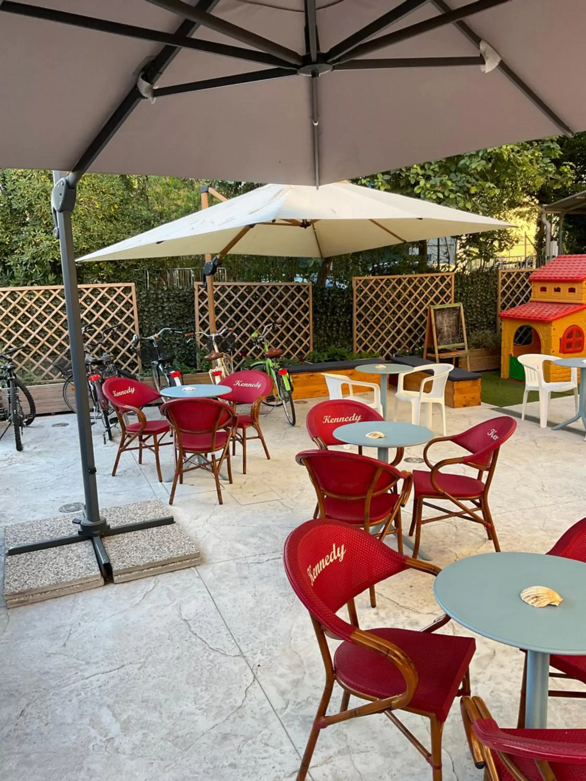 Patio/Outdoor Area in Villaggio dei Fiori Apart- Hotel 3 Stars - Family Resort