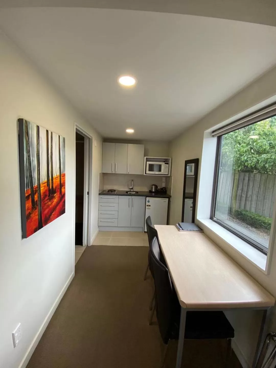 Kitchen or kitchenette in Alpha Motel with Spa-Bath