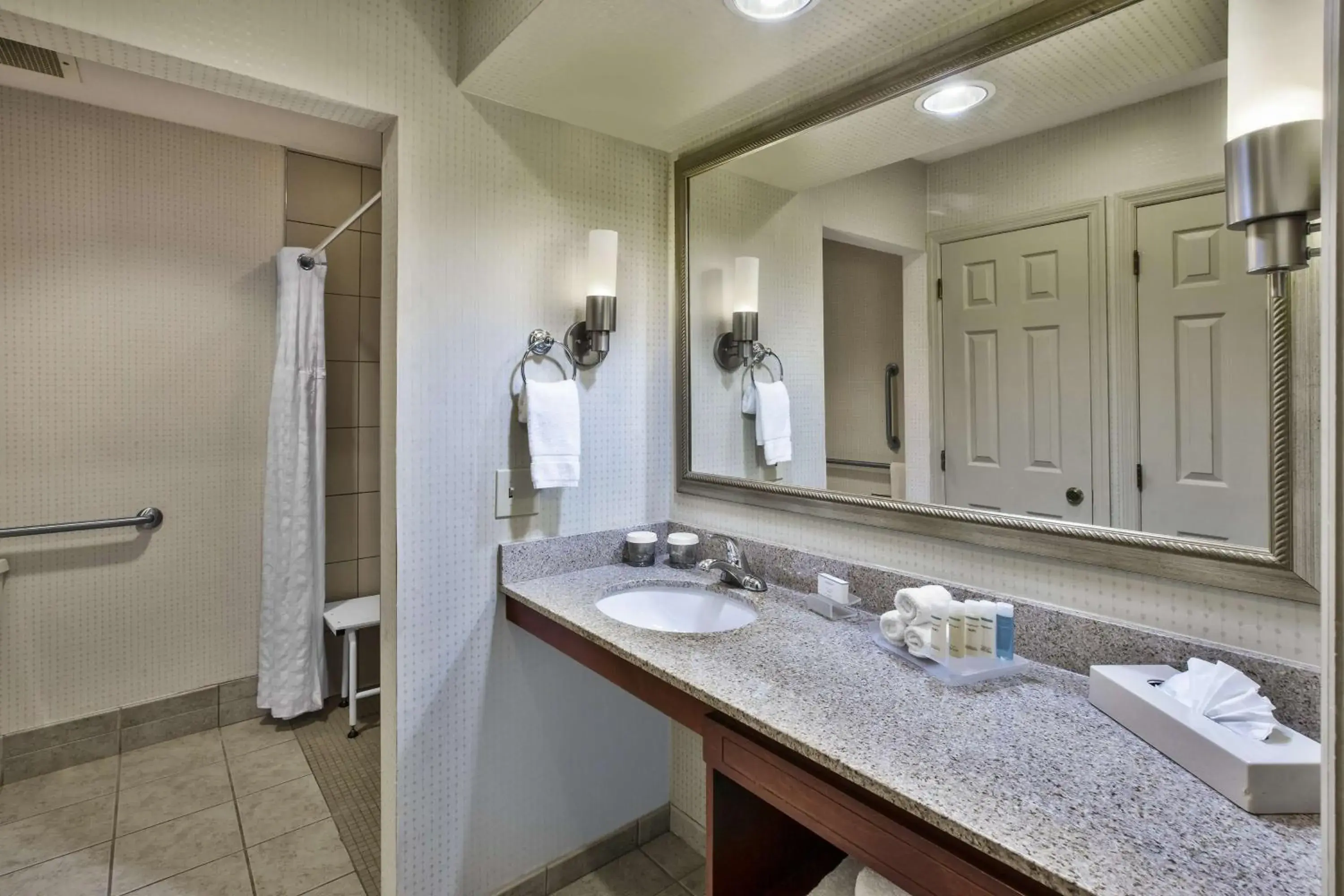 Bathroom in Homewood Suites Dayton-Fairborn