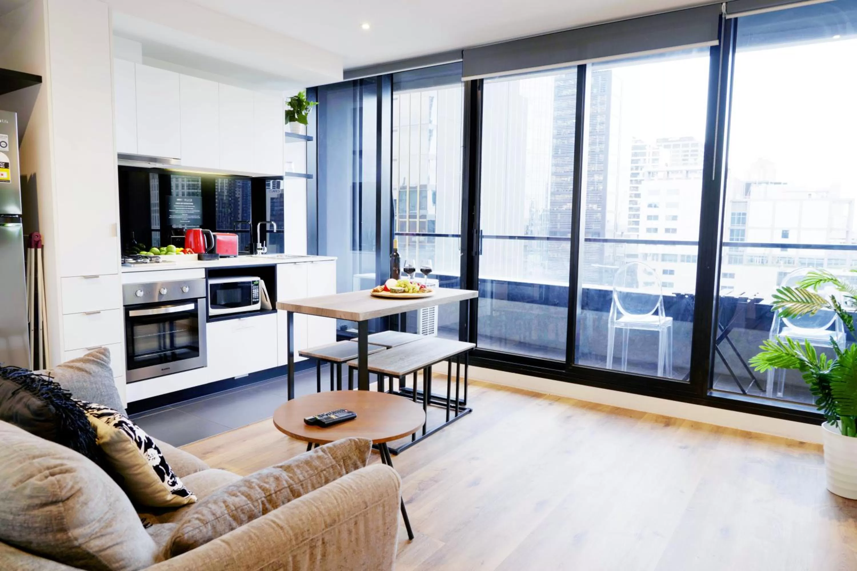 1 Bedroom Superior River View in Aura on Flinders Serviced Apartments