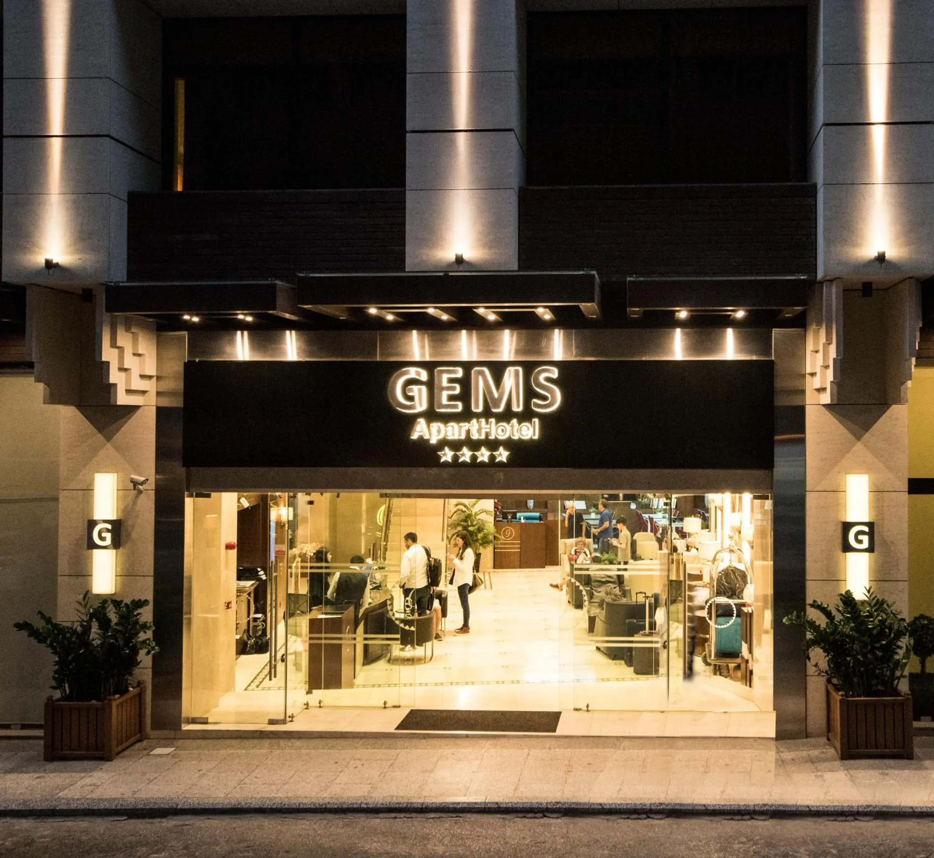 Facade/entrance in Gems Hotel