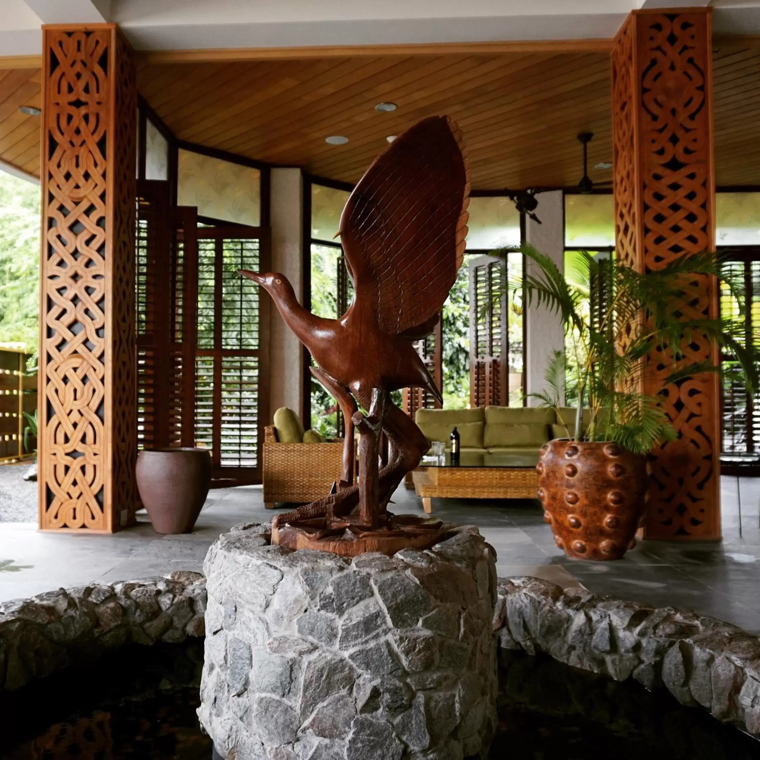 Decorative detail in Jacana Amazon Wellness Resort