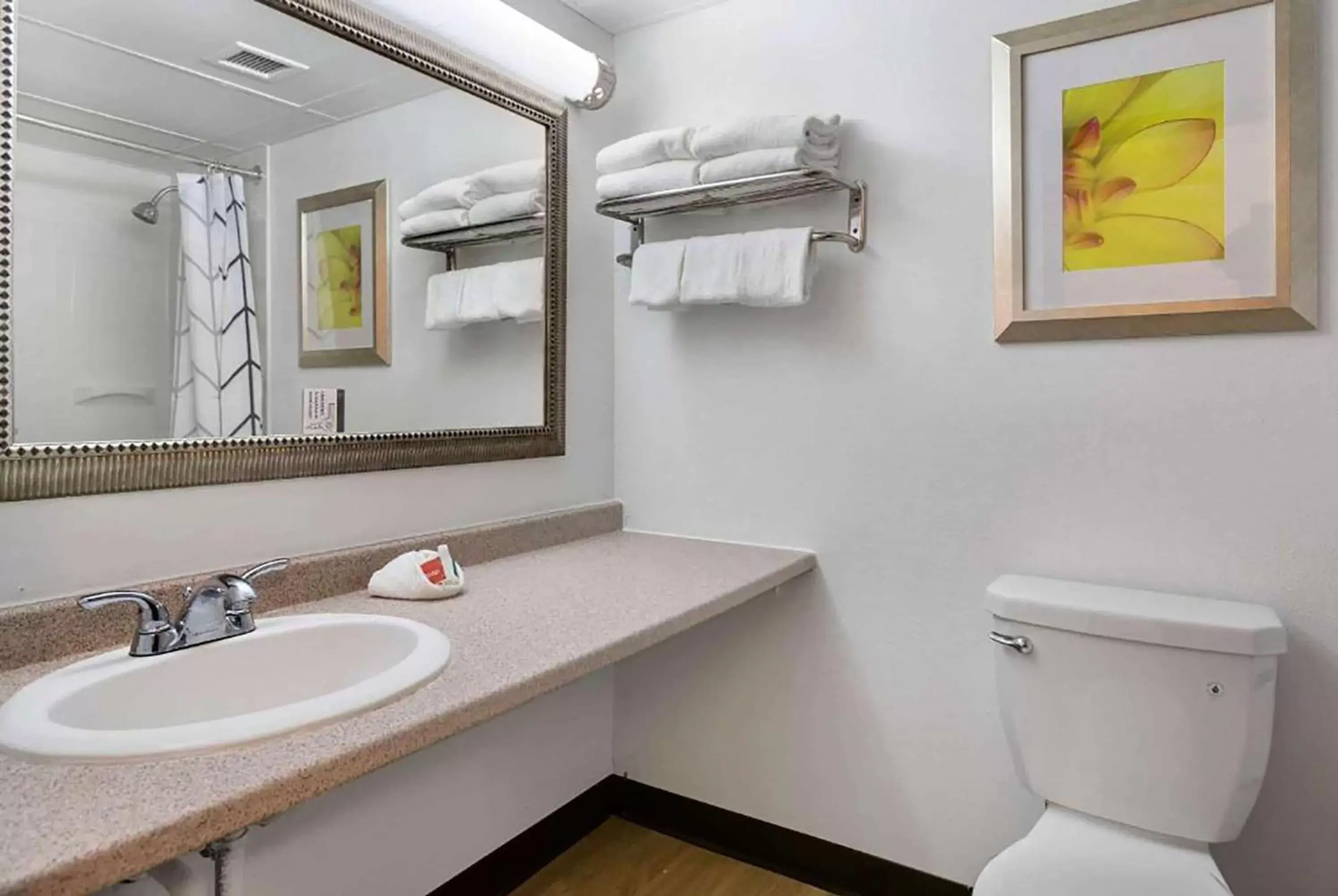 TV and multimedia, Bathroom in Days Inn by Wyndham Erie