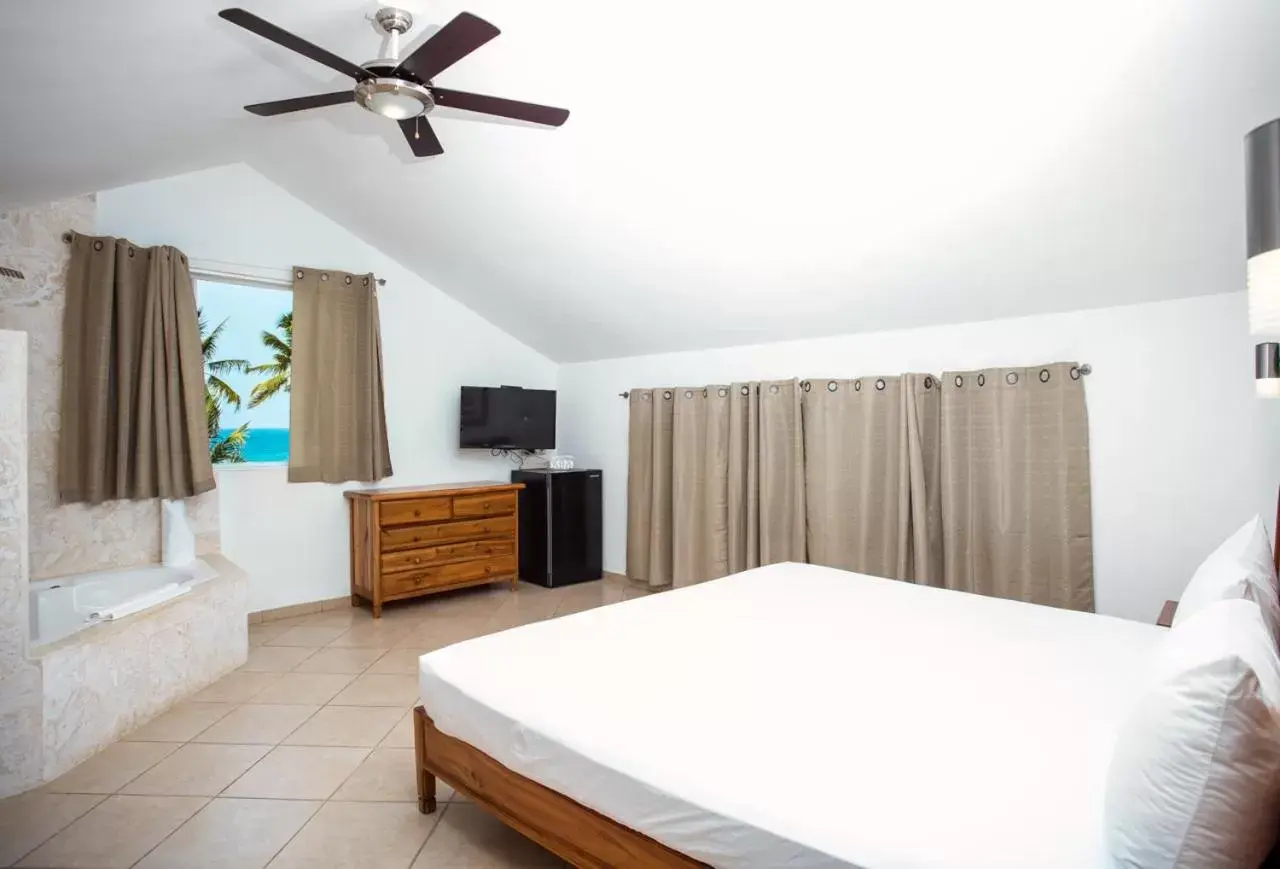 Bedroom, Bed in Albachiara Hotel - Las Terrenas