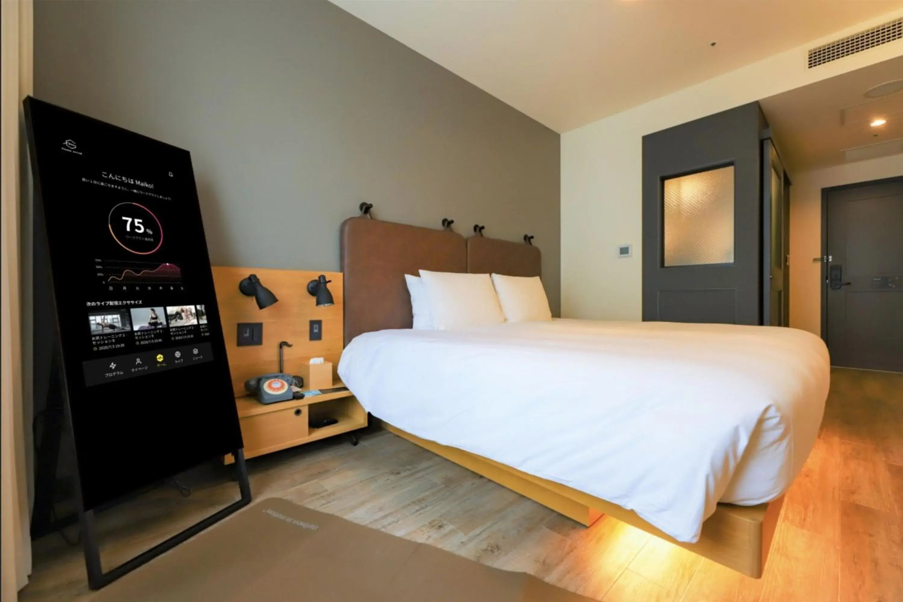 Fitness centre/facilities, Bed in MOXY Osaka Honmachi by Marriott