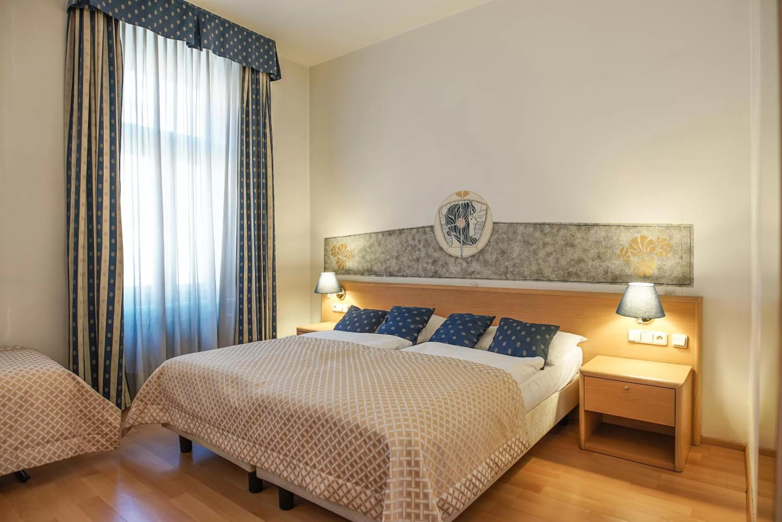 Bed in Hotel Tivoli Prague