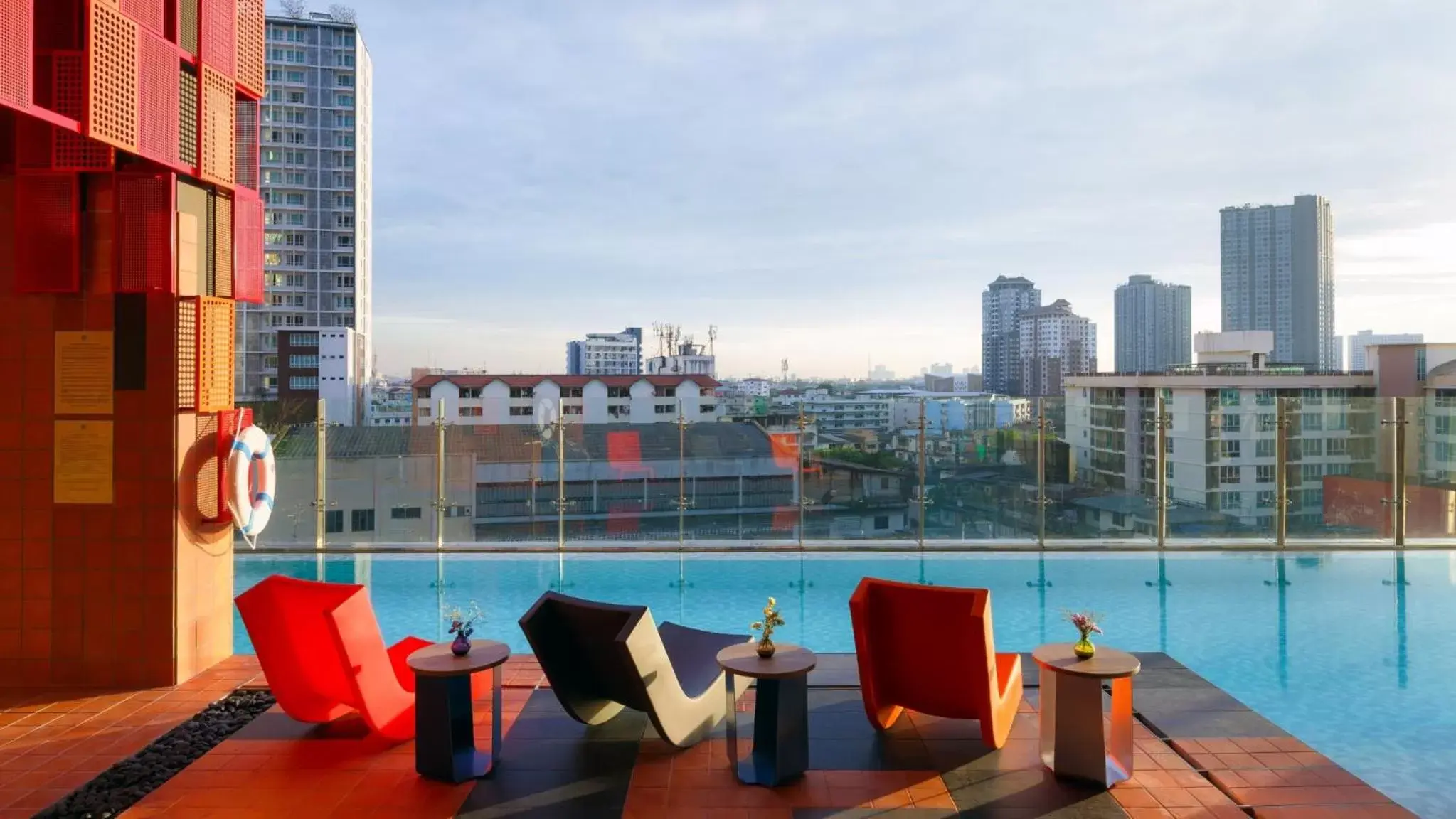 Pool view in ibis Styles Bangkok Sukhumvit Phra Khanong