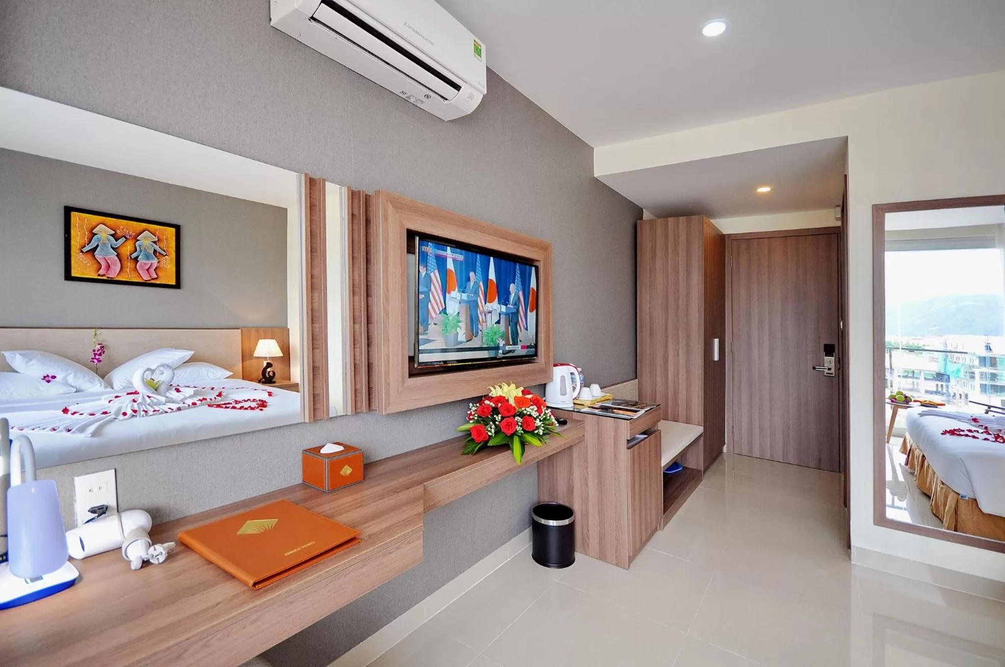 Bedroom, Bed in Rigel Hotel