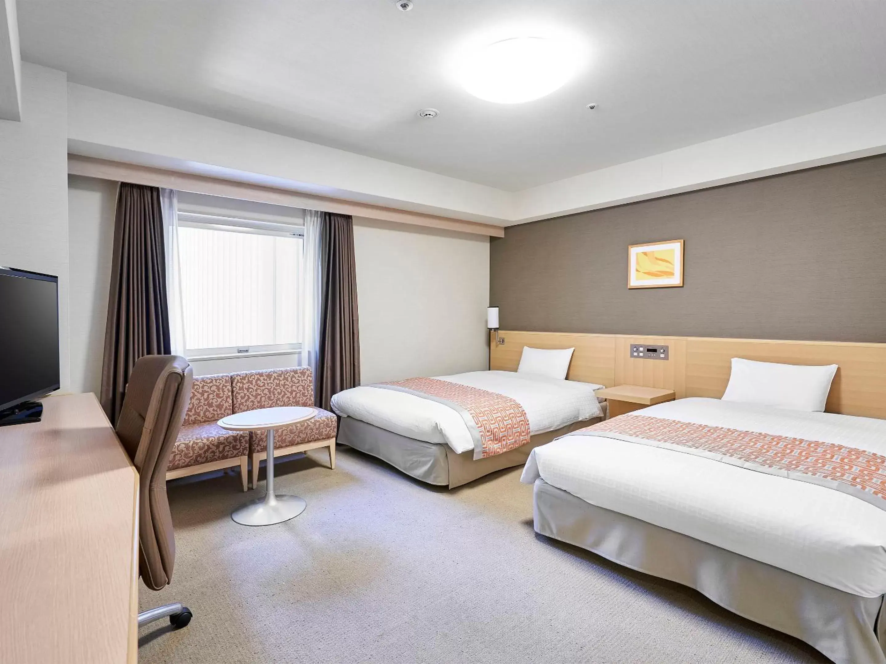 Photo of the whole room, Bed in Daiwa Roynet Hotel Hiroshima