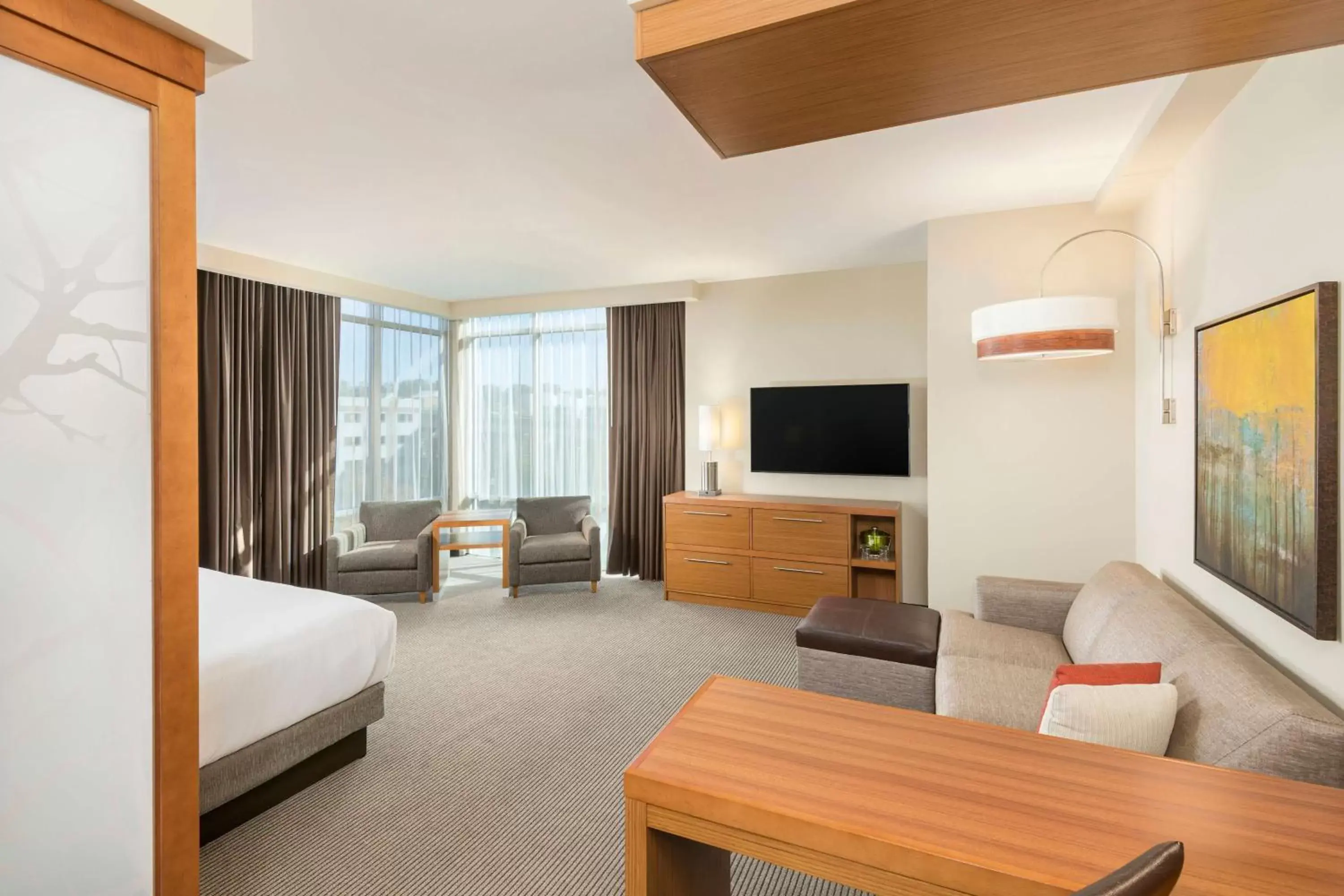 Bedroom, Seating Area in Hyatt Place Greenville Downtown