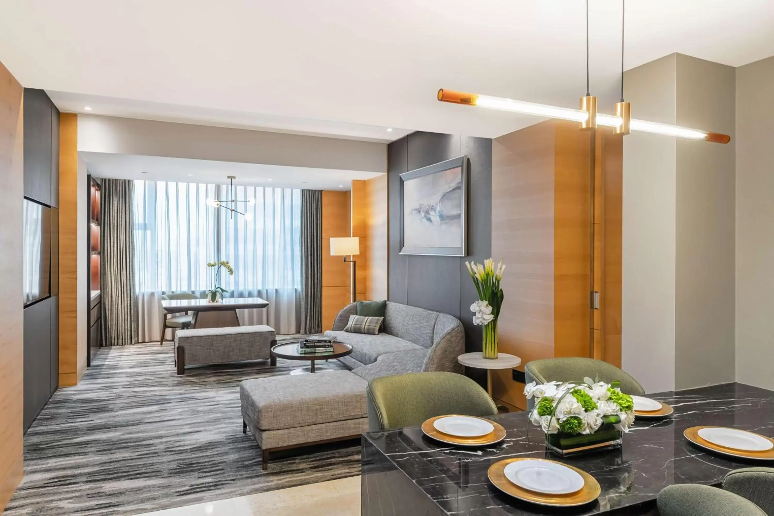Living room, Seating Area in Hilton Shanghai Hongqiao