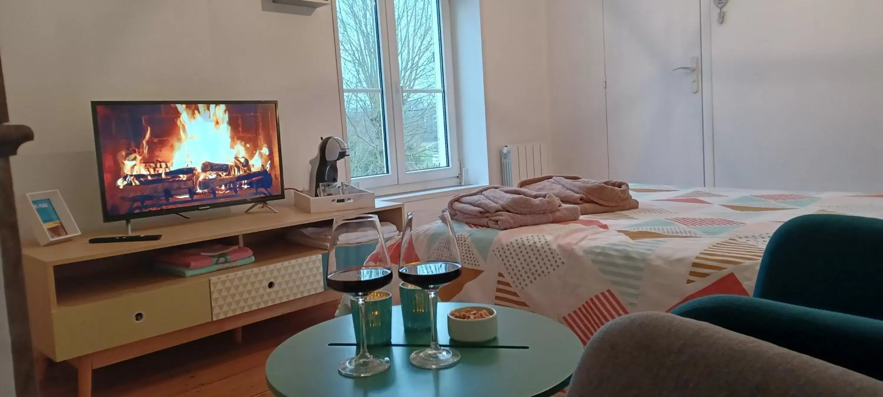 Double Room with Garden View in La Carte Postale Double Room with Garden View in La Carte Postale