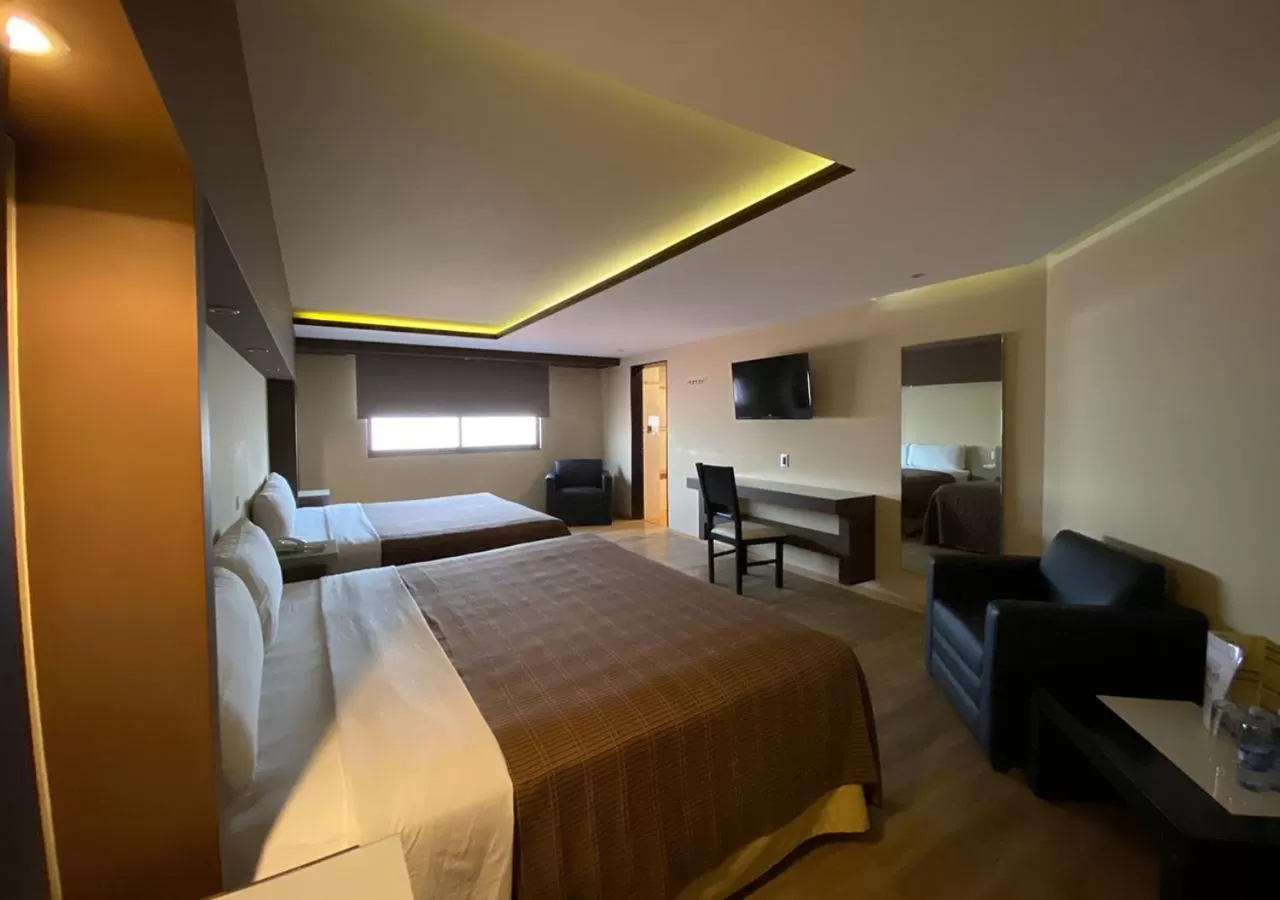 Photo of the whole room, Bed in Hotel Escala Central del Norte