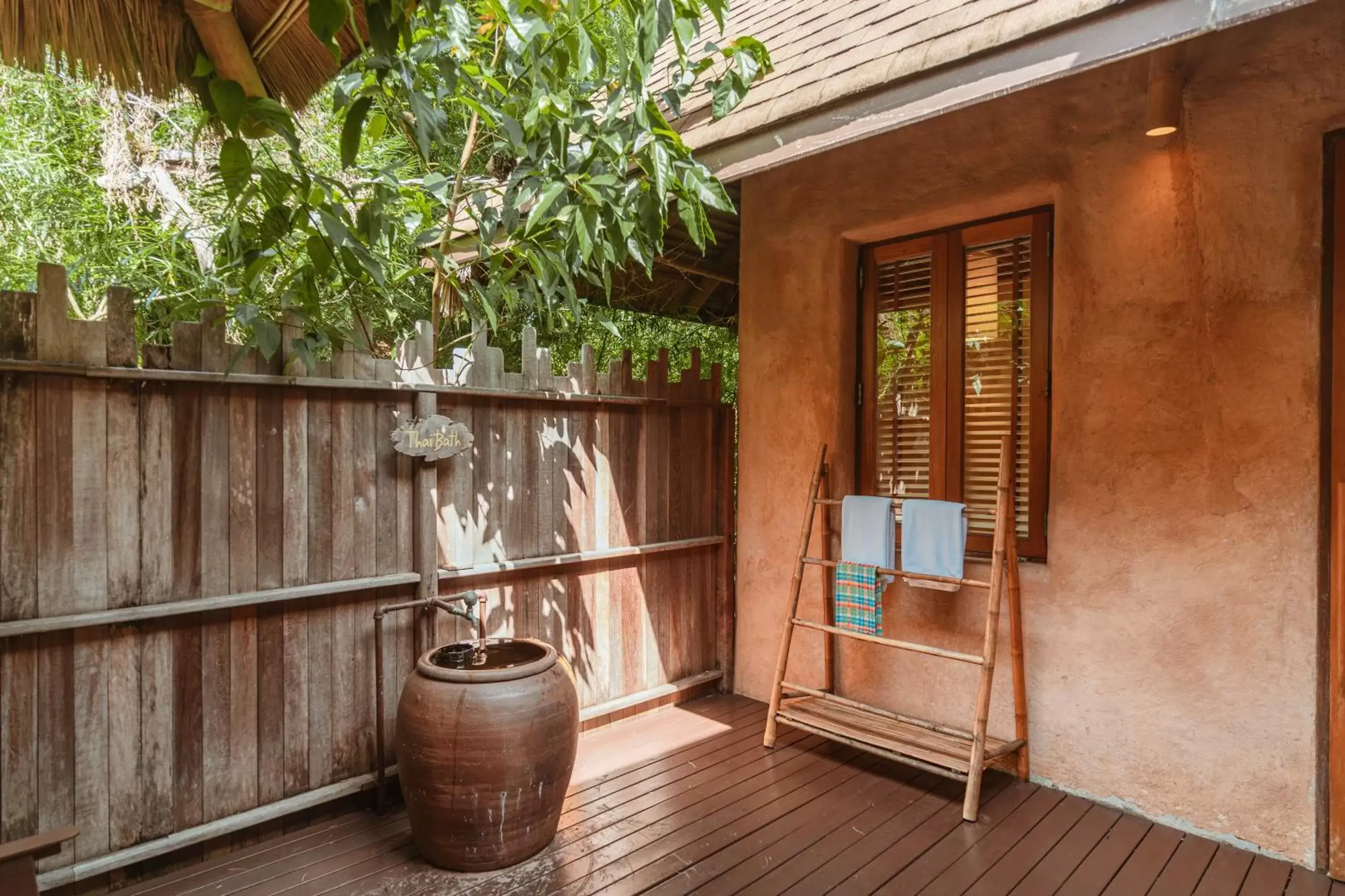 Open Air Bath in High Season Pool Villa & Spa