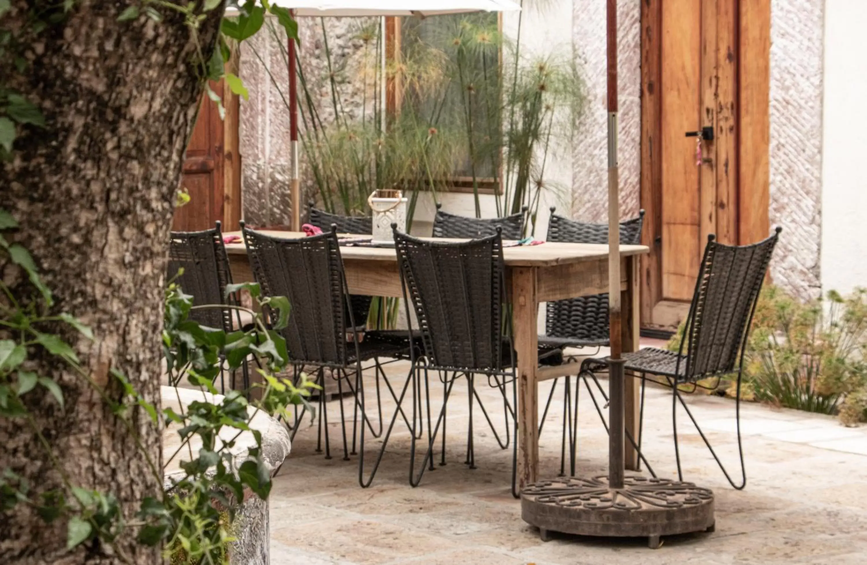 Patio, Restaurant/Places to Eat in Orchid House San Miguel de Allende
