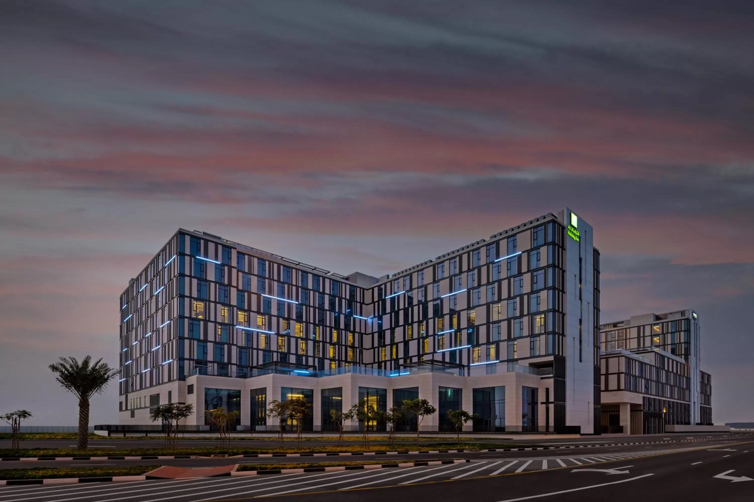 Property building in Holiday Inn Dubai Al-Maktoum Airport by IHG