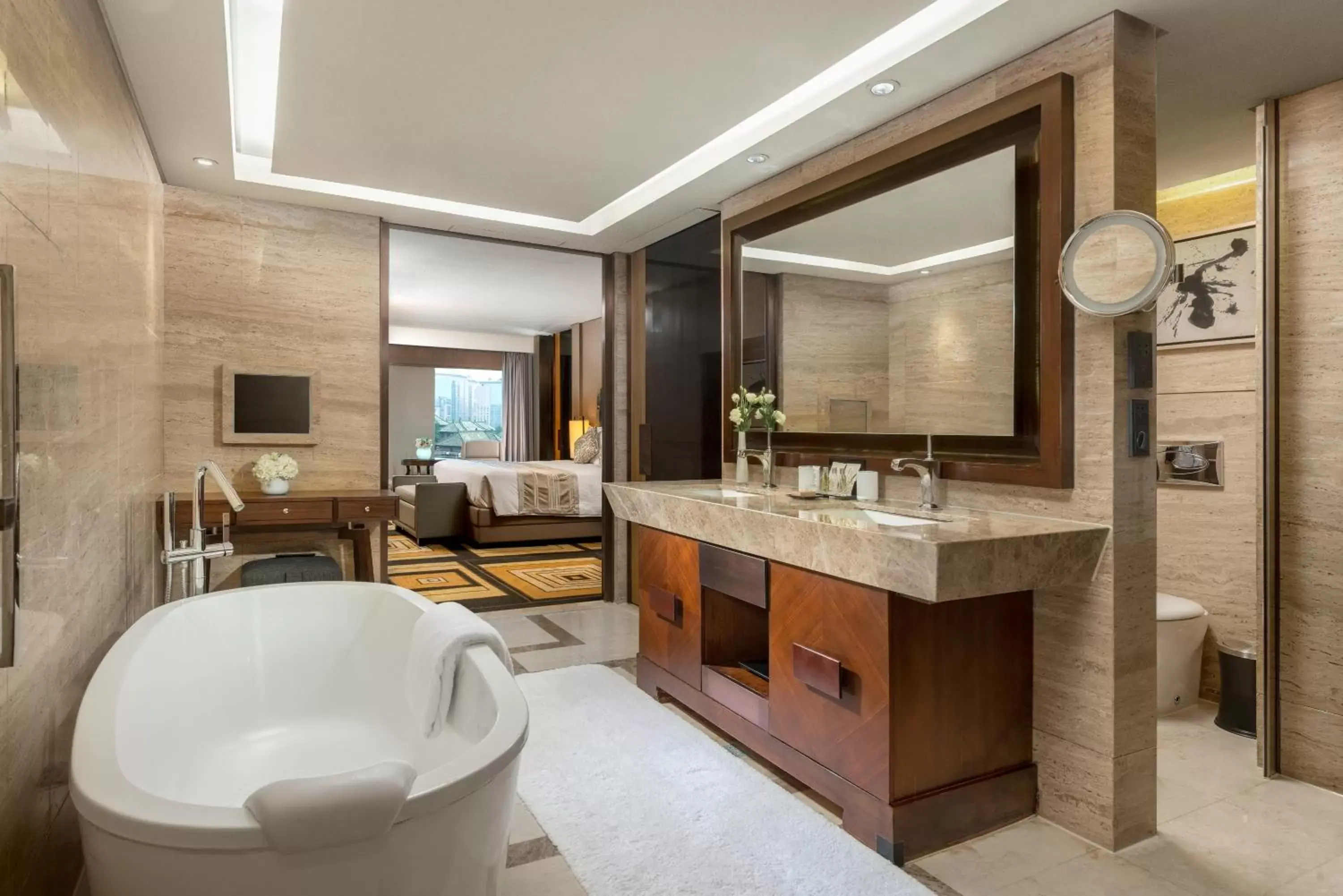 Property building, Bathroom in Hilton Beijing Wangfujing