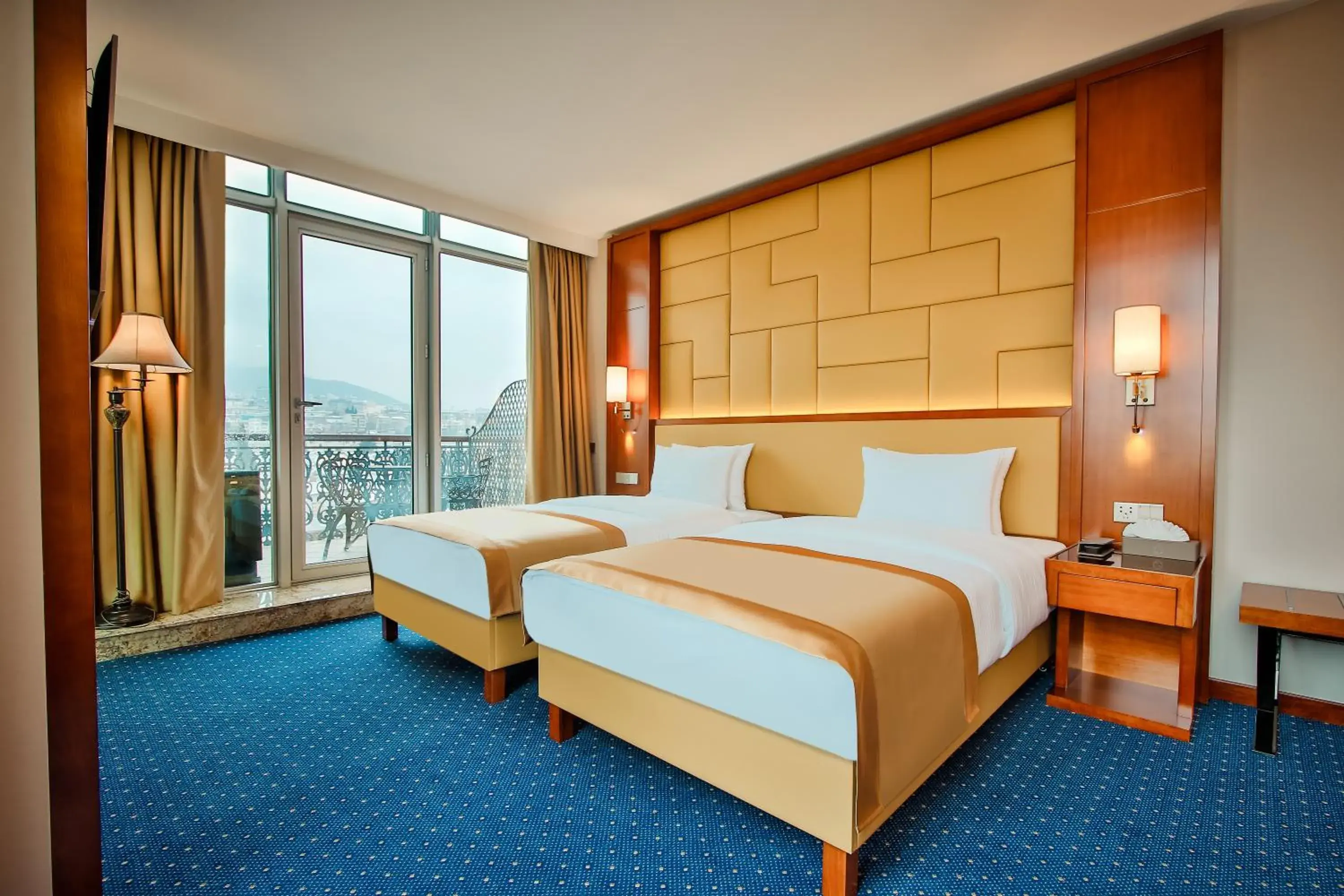 Bed in New Tiflis Hotel