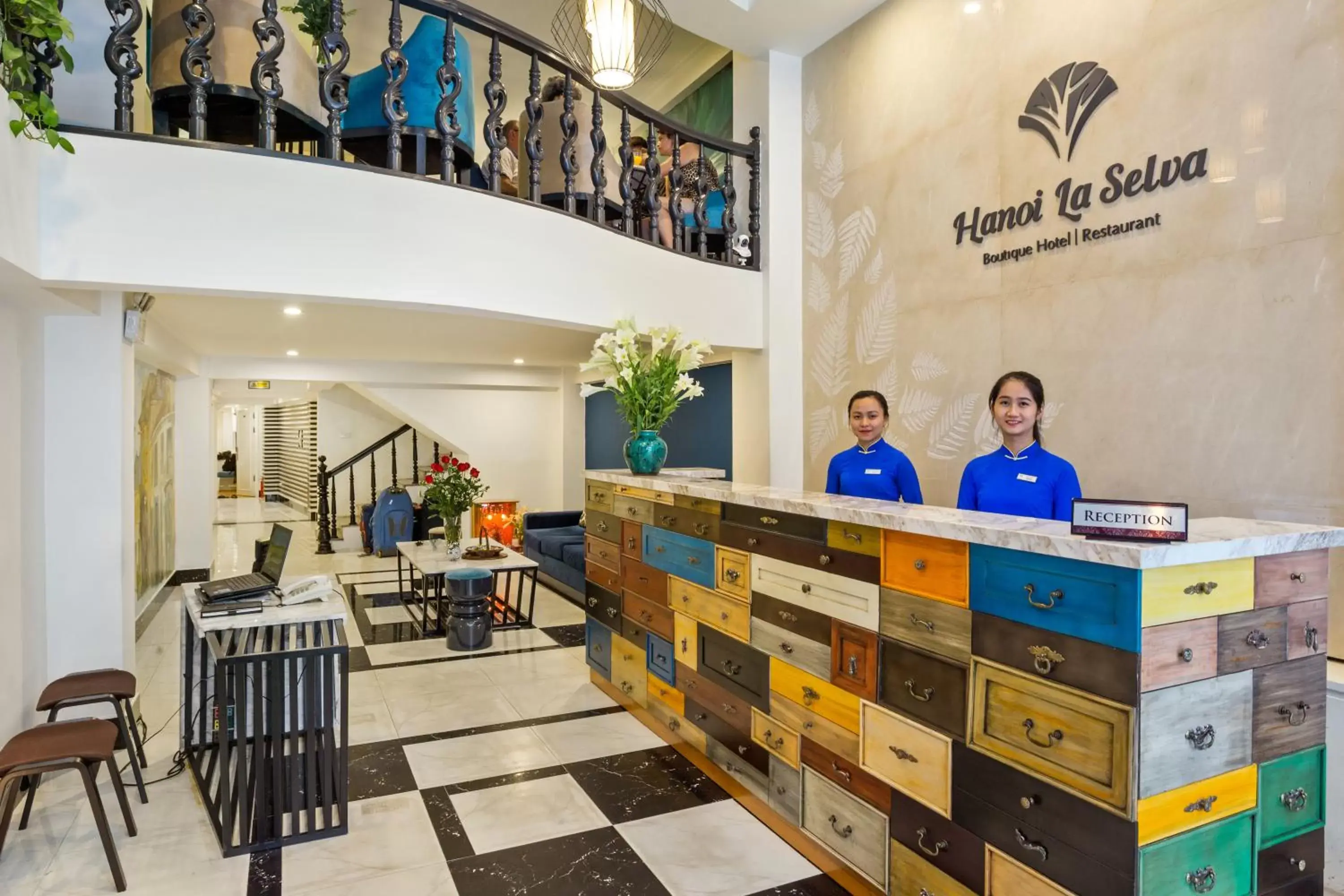 Lobby or reception, Restaurant/Places to Eat in Hanoi La Selva Hotel