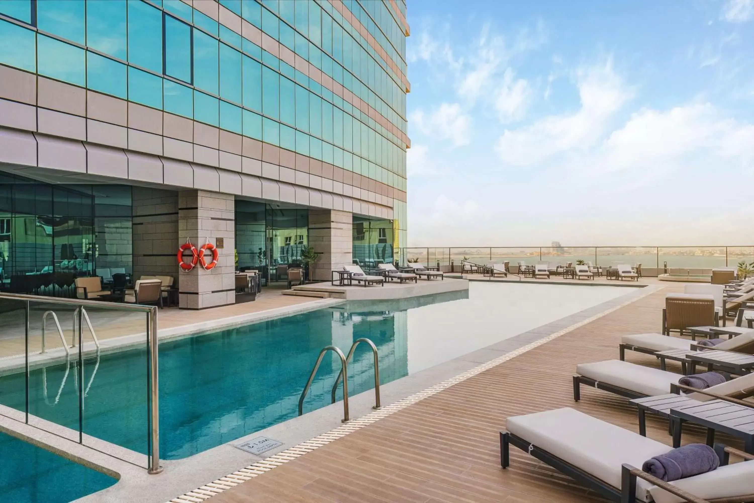 Pool view, Swimming Pool in Hilton Bahrain