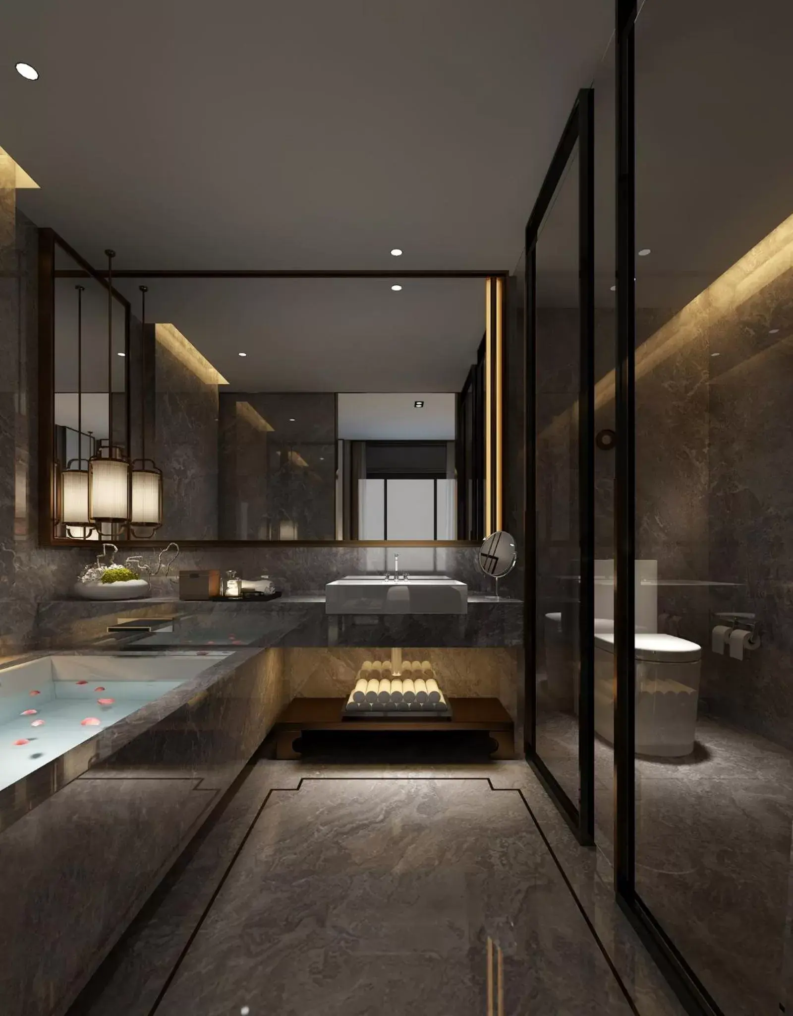 Bathroom, Swimming Pool in HUALUXE Xi'an Tanghua, an IHG Hotel