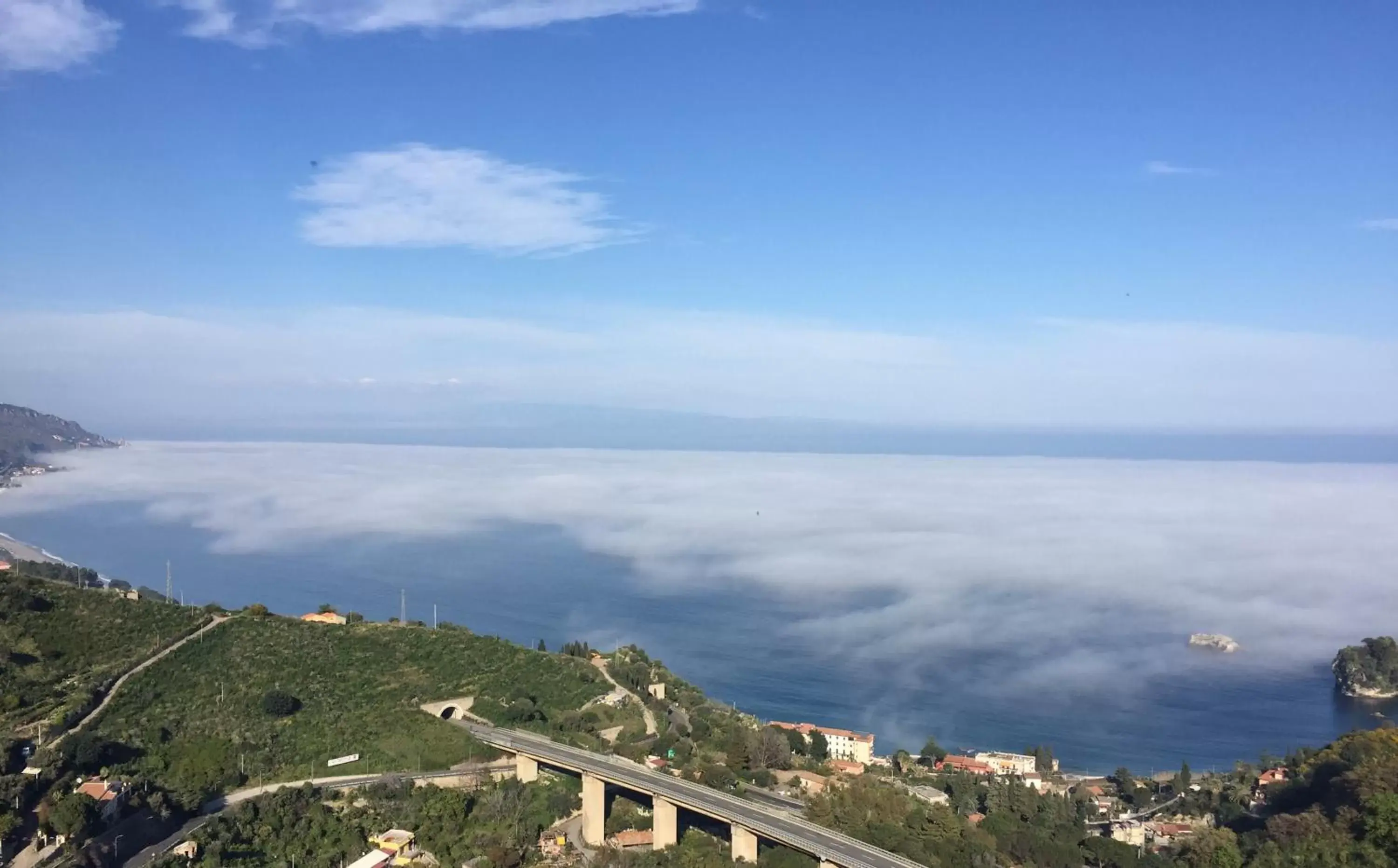 Sea view, Bird's-eye View in B&B La Terrazza Sul Mare Taormina