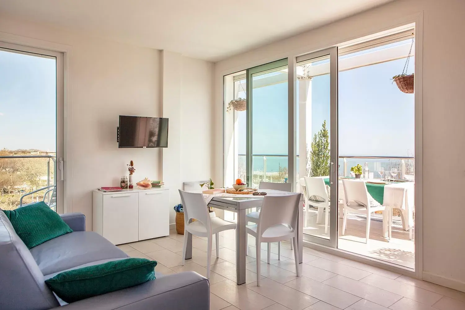 Living room in Residence Sunrise Cesenatico