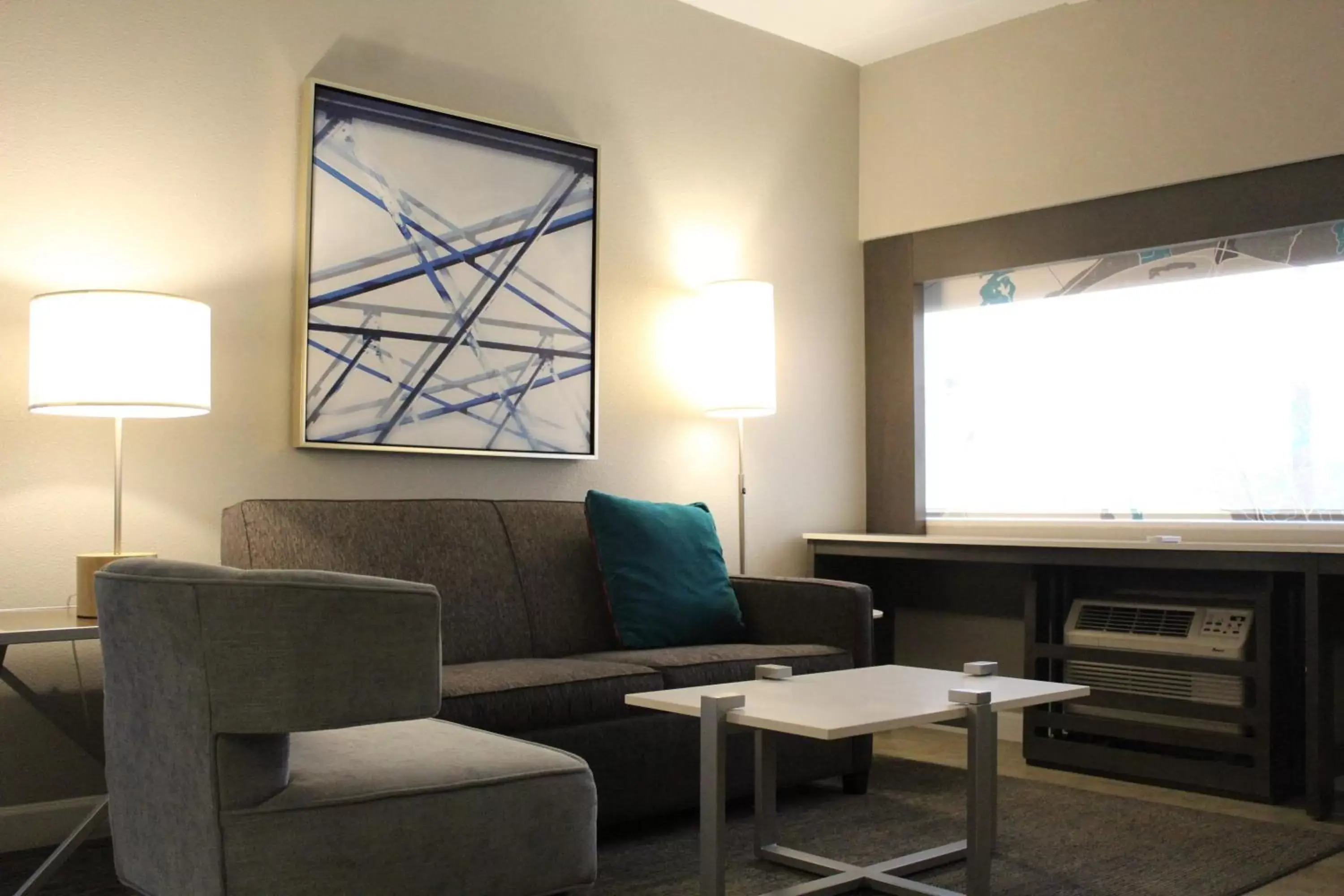 Photo of the whole room, Seating Area in Hotel Indigo Harrisburg – Hershey