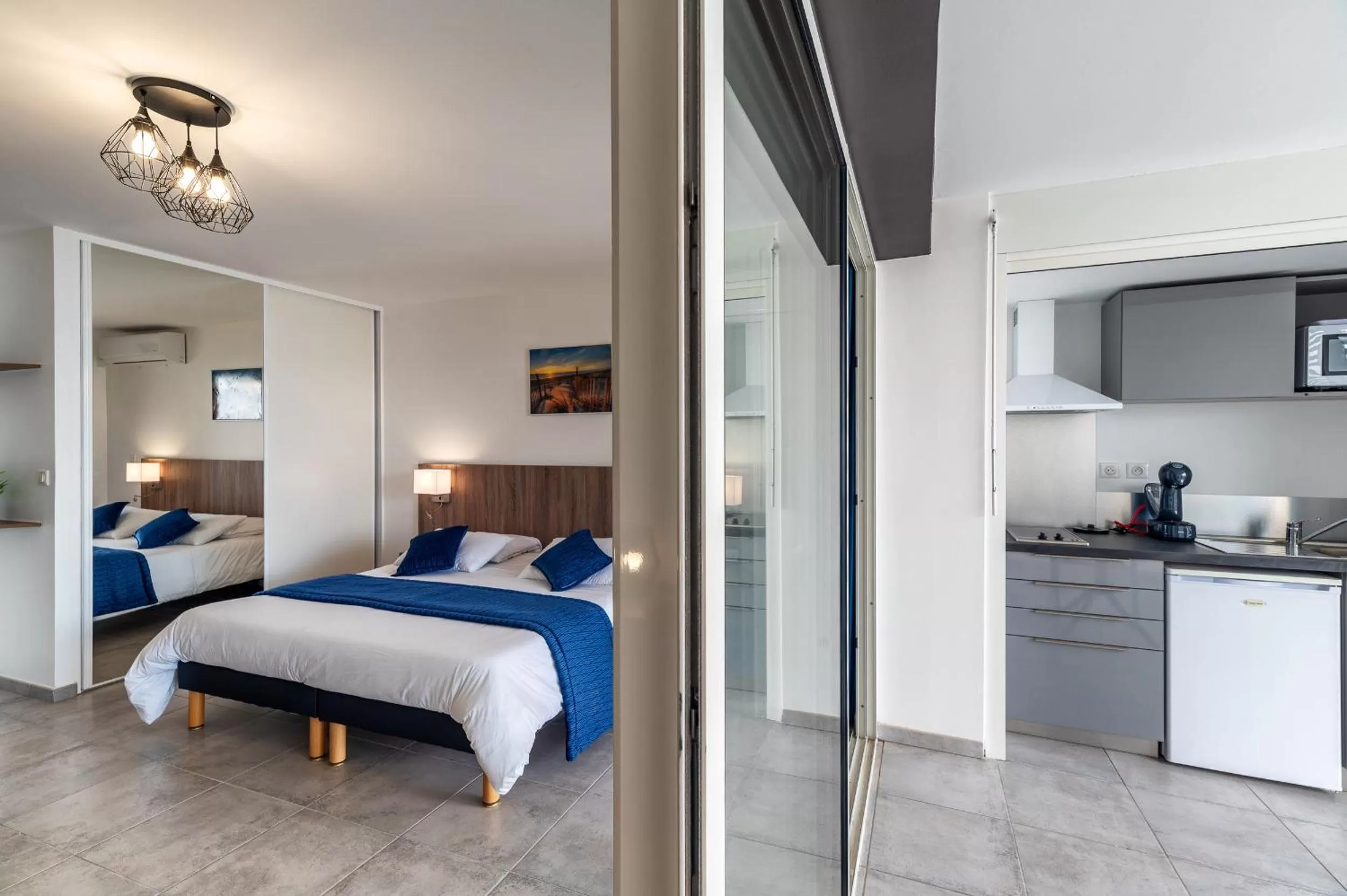 Bed in Résidence Hôtelière Poséidon Caraïbes