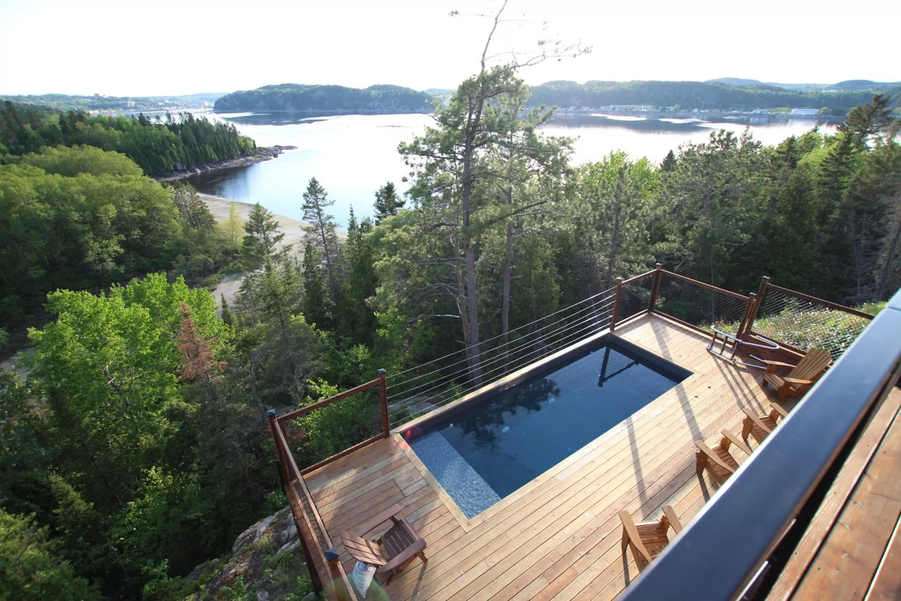 Swimming pool, Pool View in Gîte du Haut des Arbres