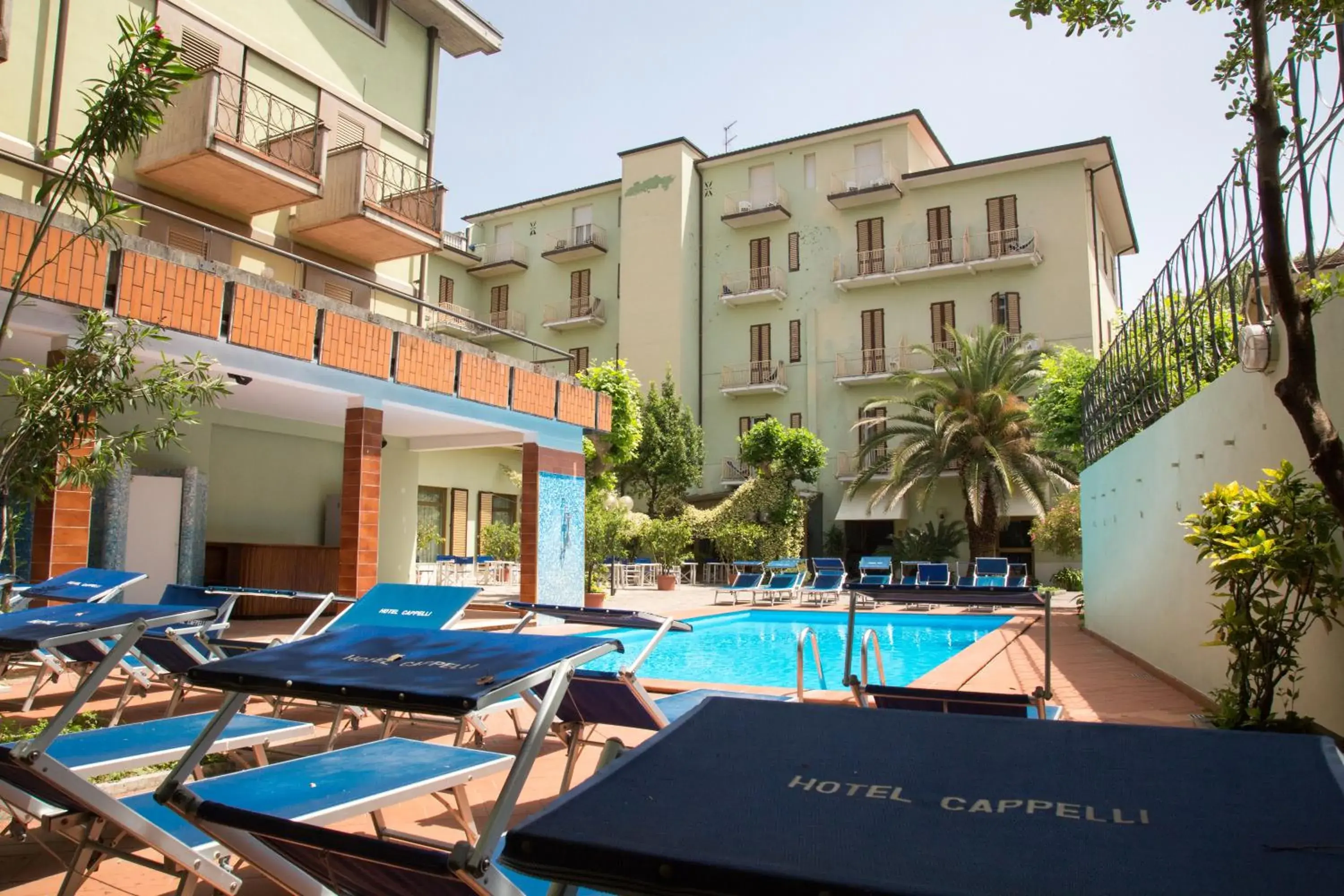 Solarium, Swimming Pool in Hotel Cappelli