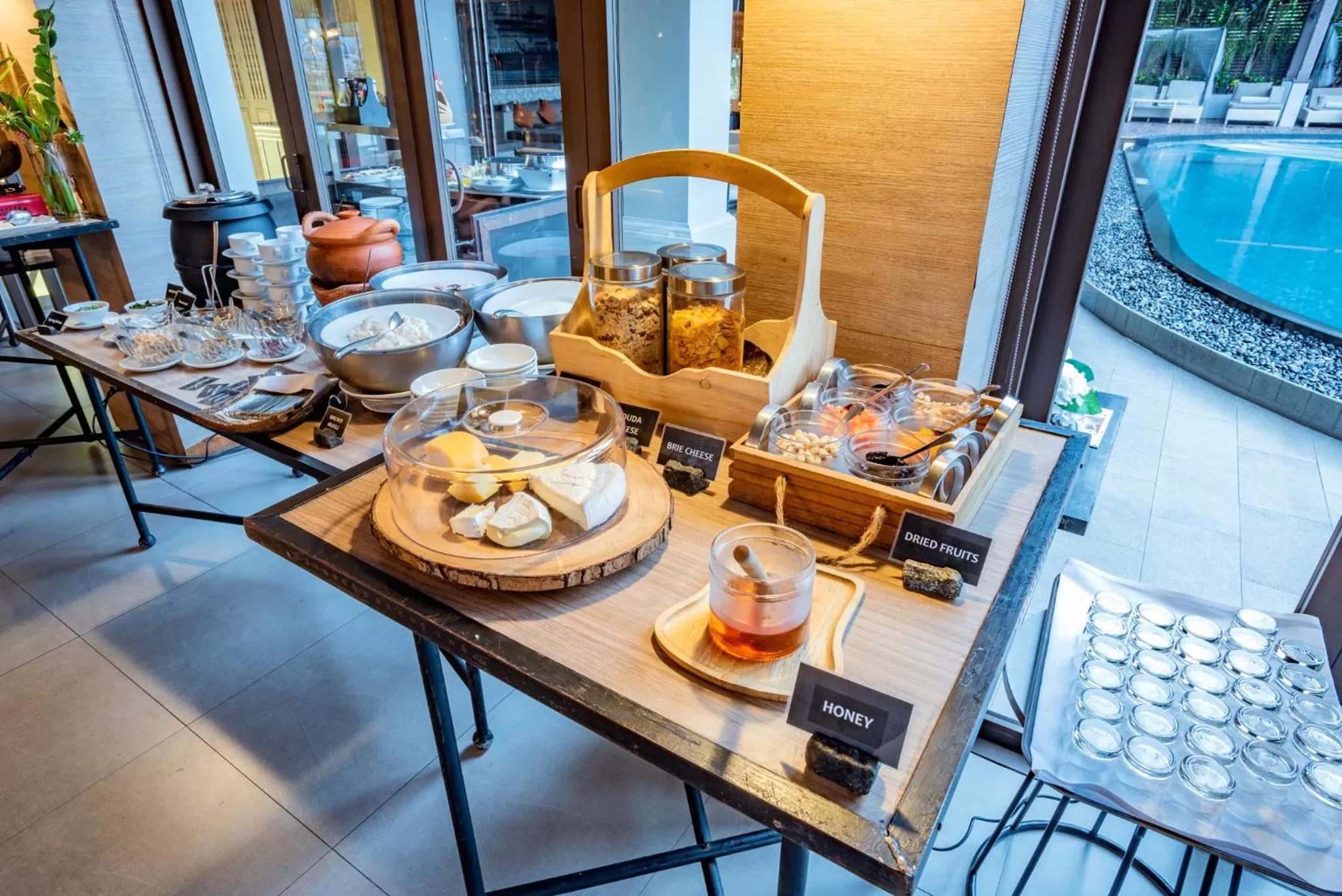 Buffet breakfast in Riva Surya Bangkok