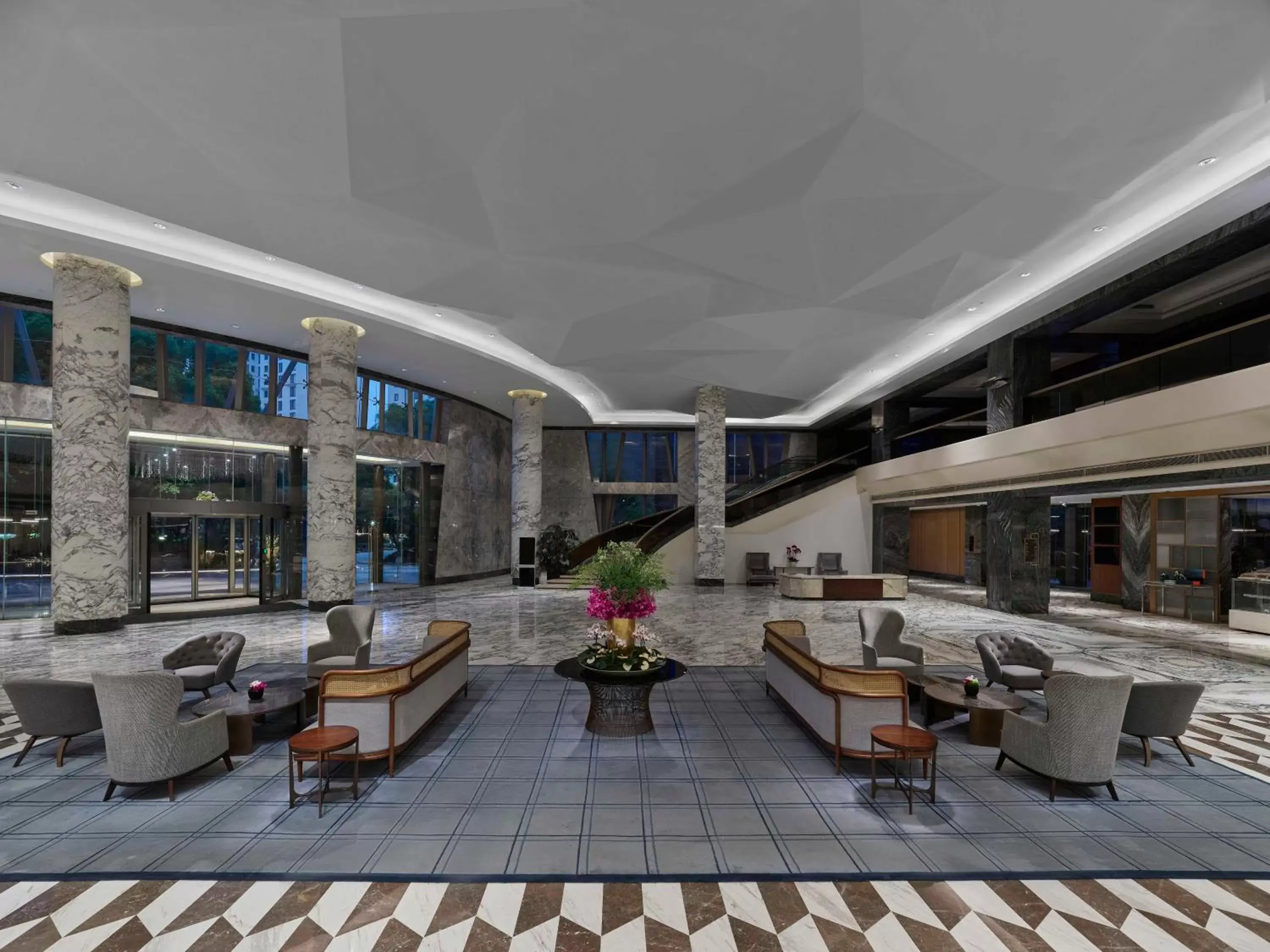 Lobby or reception in Hilton Shanghai Hongqiao Lobby or reception in Hilton Shanghai Hongqiao