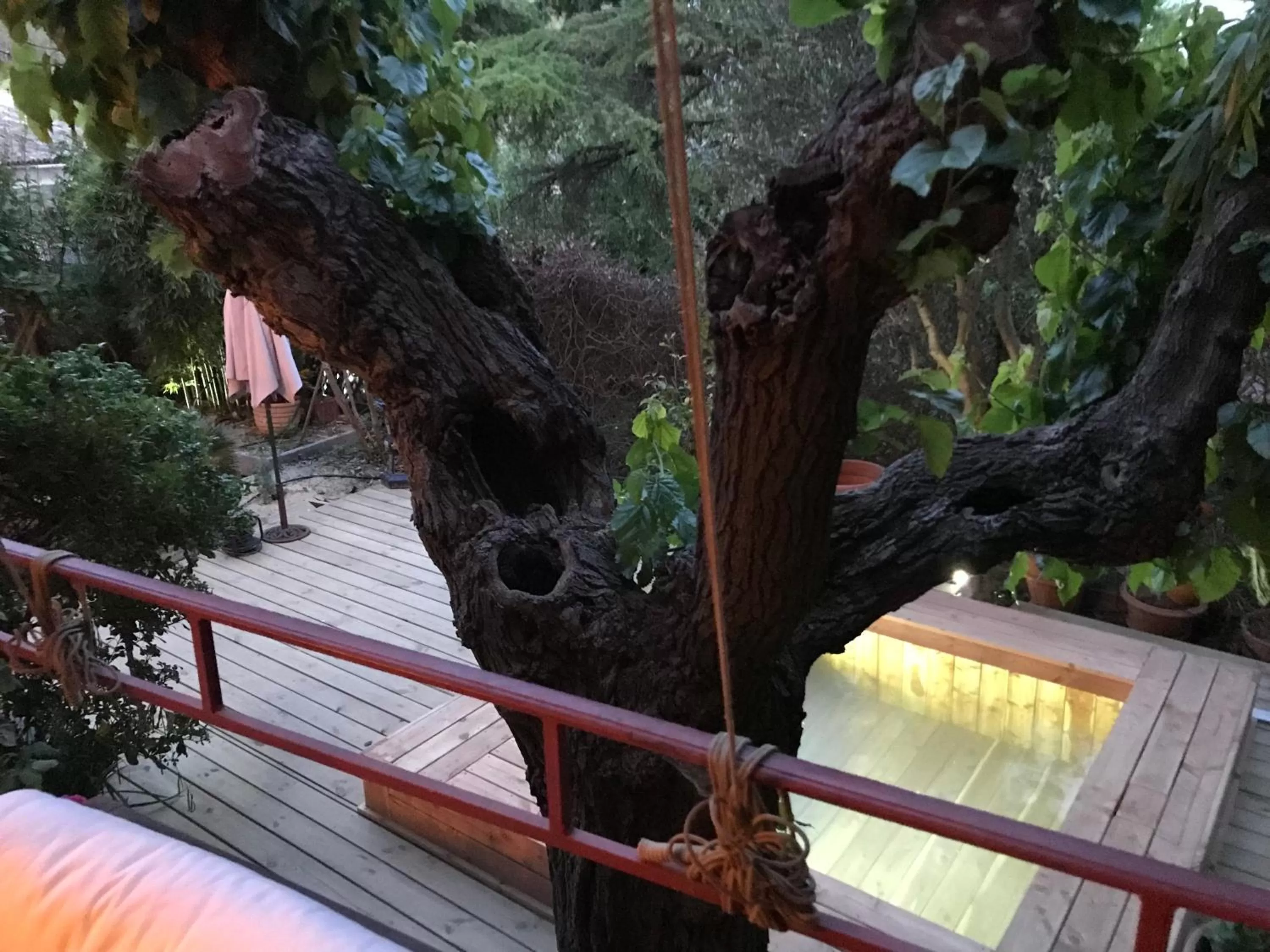 Garden view in Le Belvédère - Chambres d'hôtes de charme et Restaurant