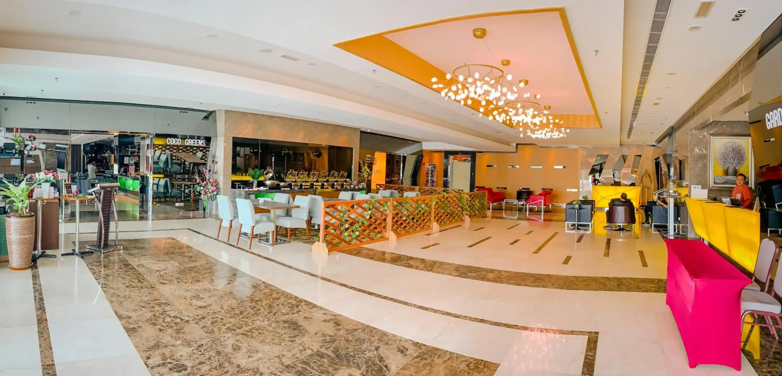 Lobby or reception in Greens Hotel & Suites