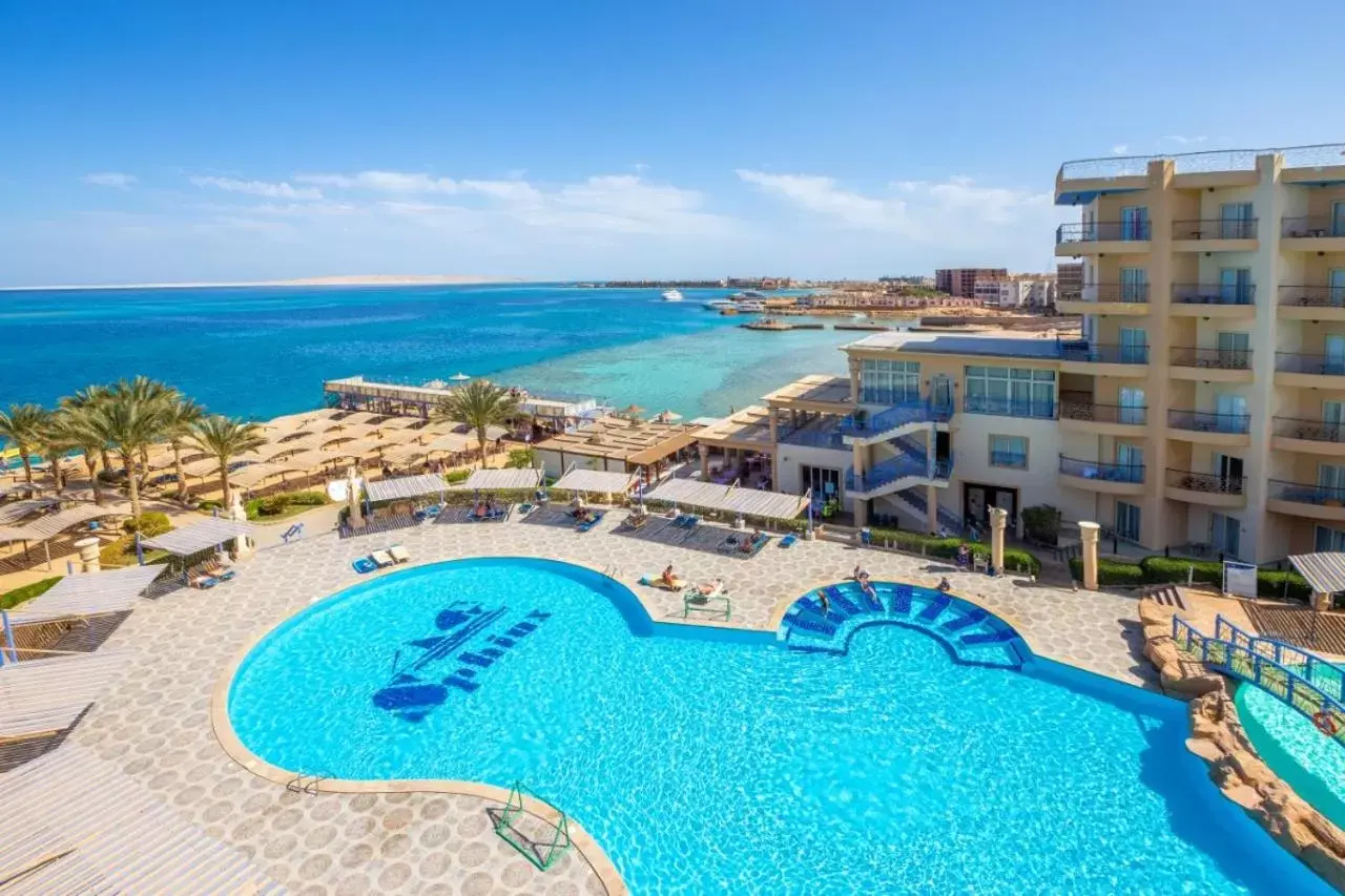 Pool View in King Tut Aqua Park Beach Resort