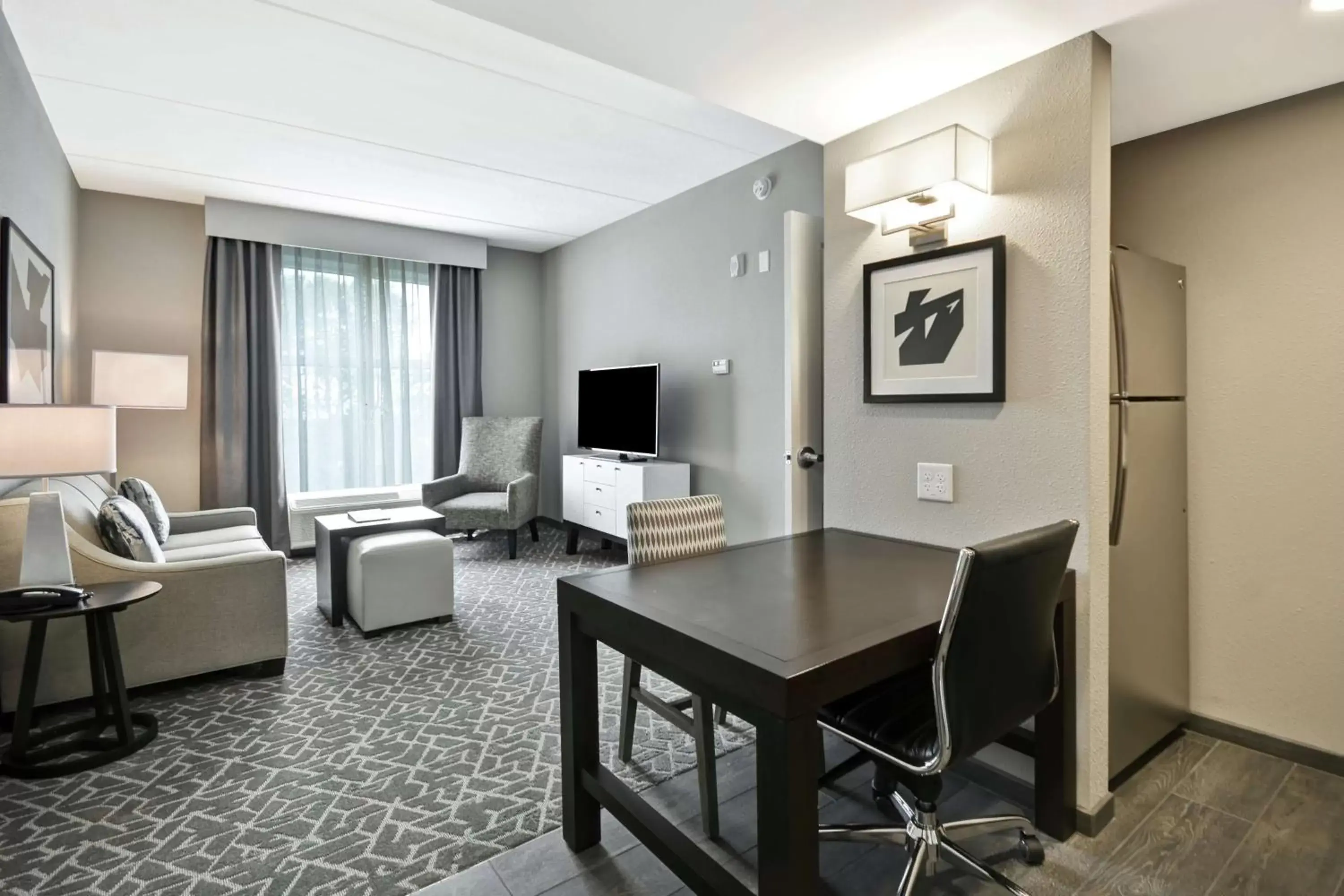 Living room, Seating Area in Homewood Suites by Hilton Raleigh Cary I-40