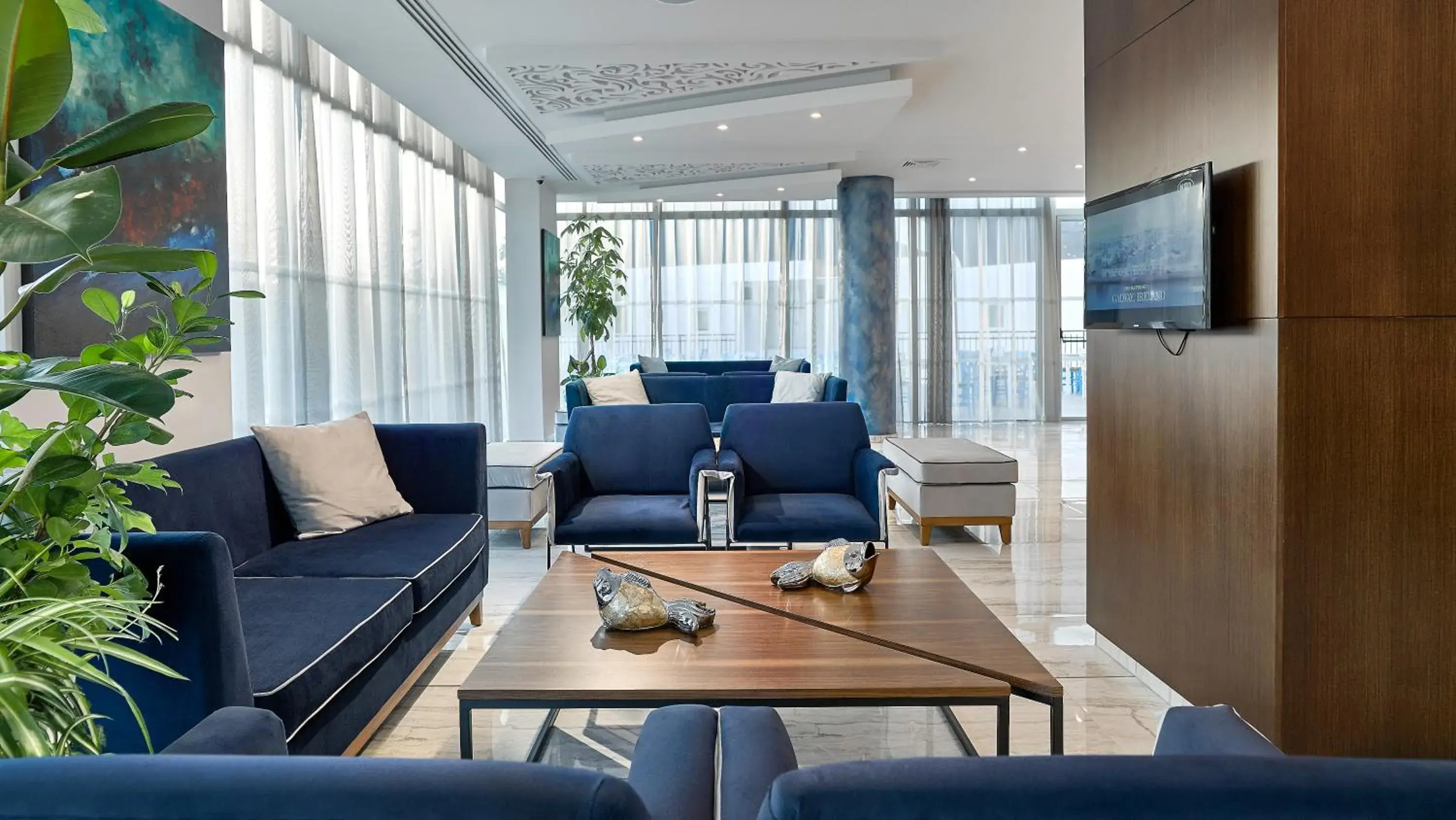 Lobby or reception in Gaia Sun N Blue Hotel Lobby or reception in Gaia Sun N Blue Hotel