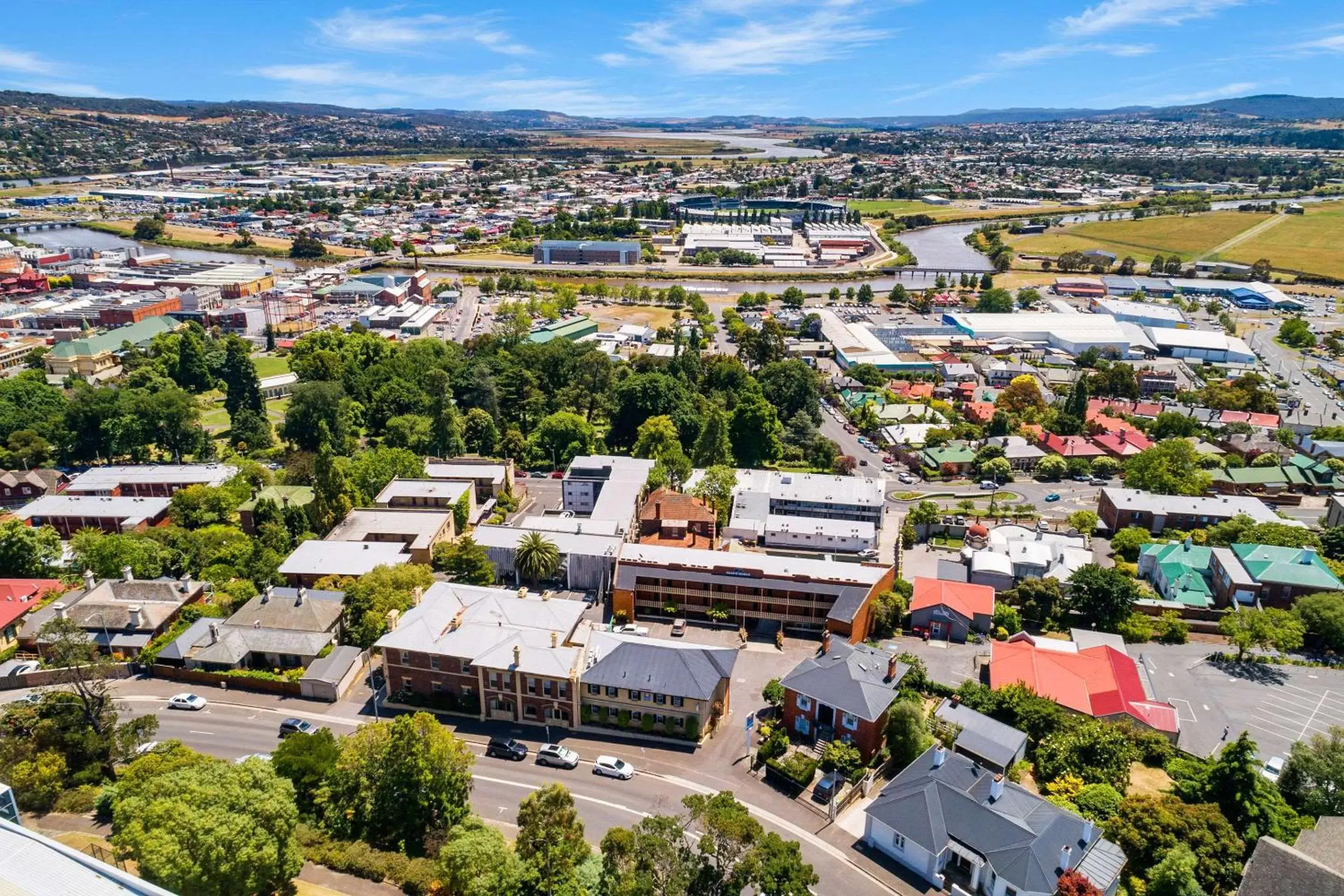 Off site, Bird's-eye View in Coach House Launceston