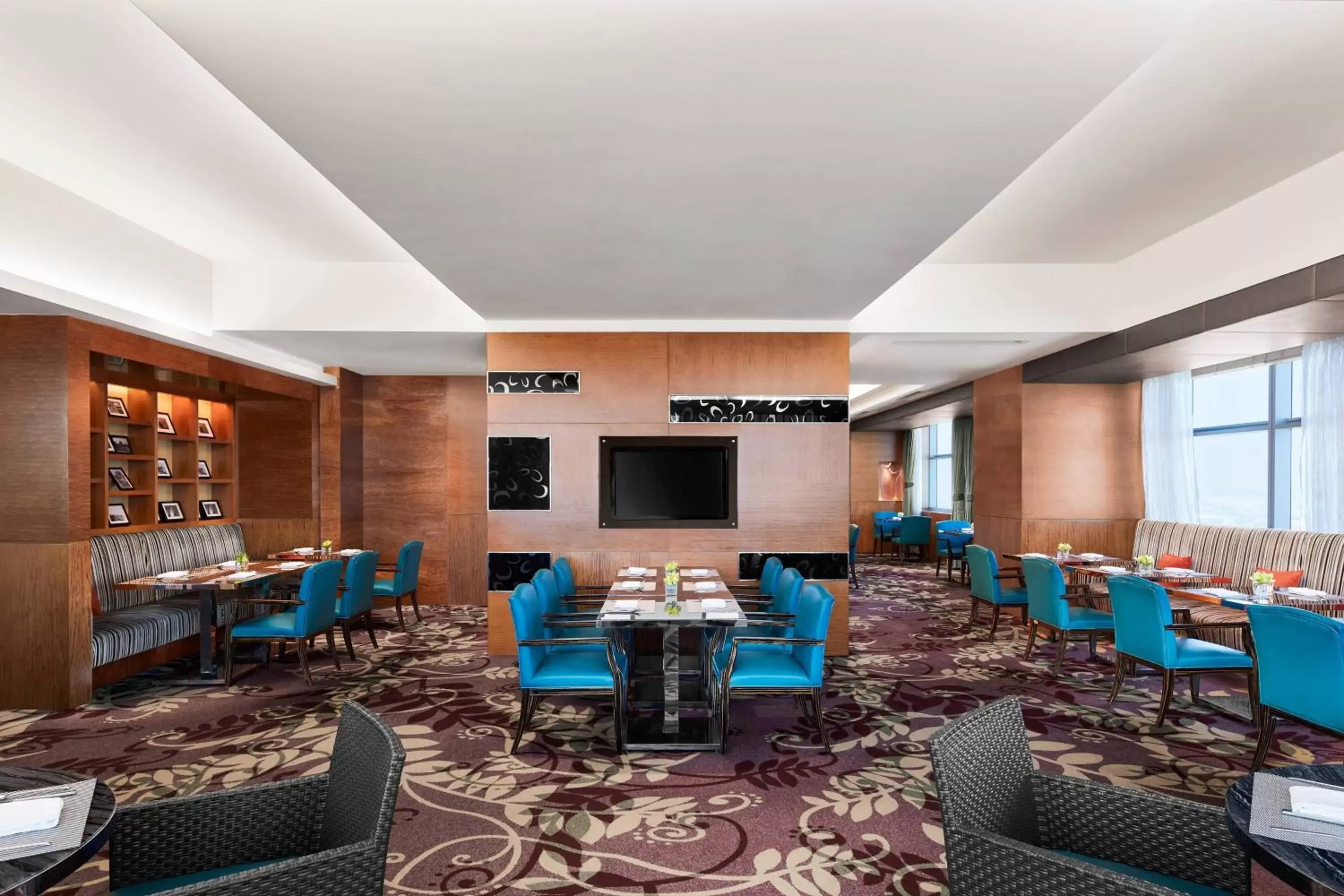 Lounge or bar, Restaurant/Places to Eat in Suzhou Marriott Hotel