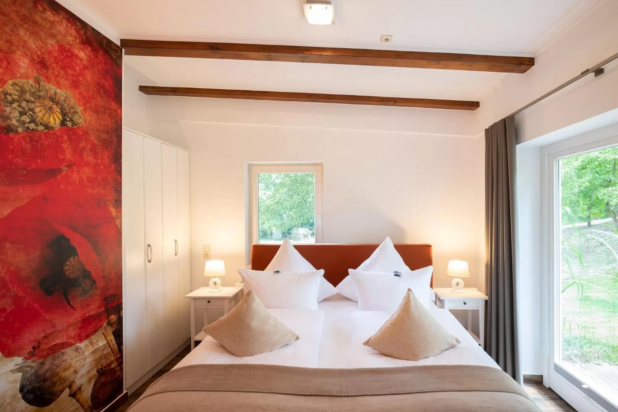 Bed in Seehotel Lindenhof