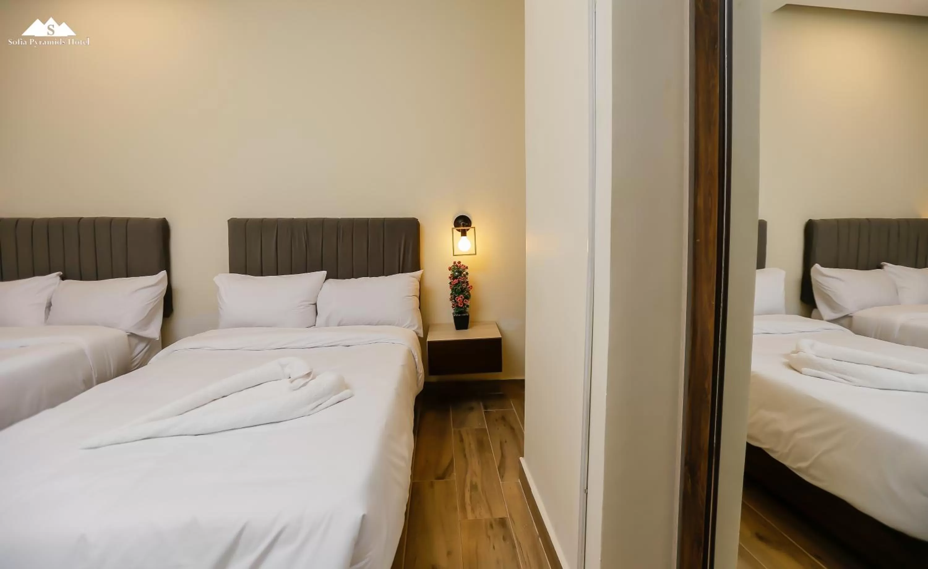 Bed in Sofia Pyramids Hotel