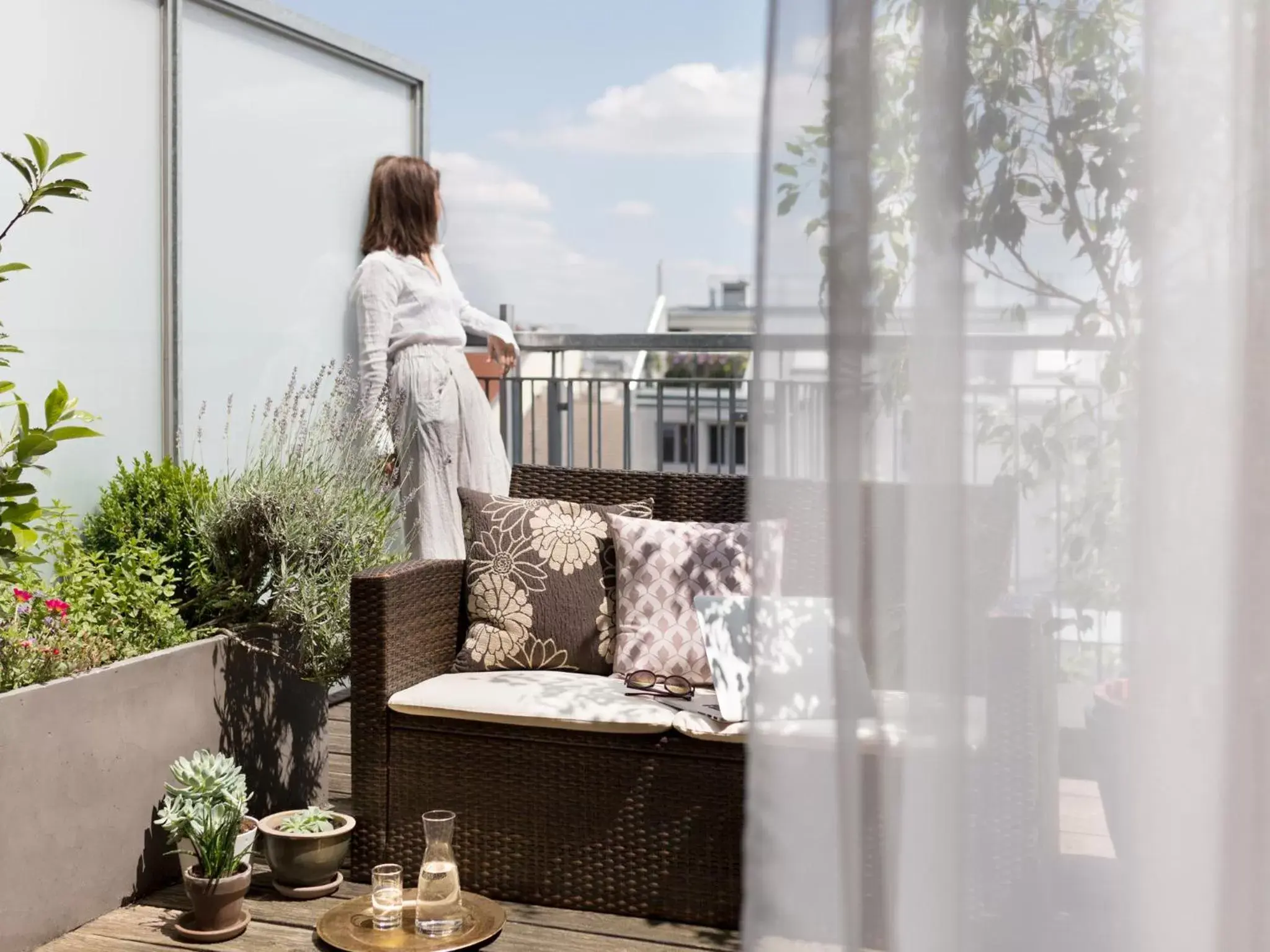 Balcony/Terrace in Boutiquehotel Stadthalle