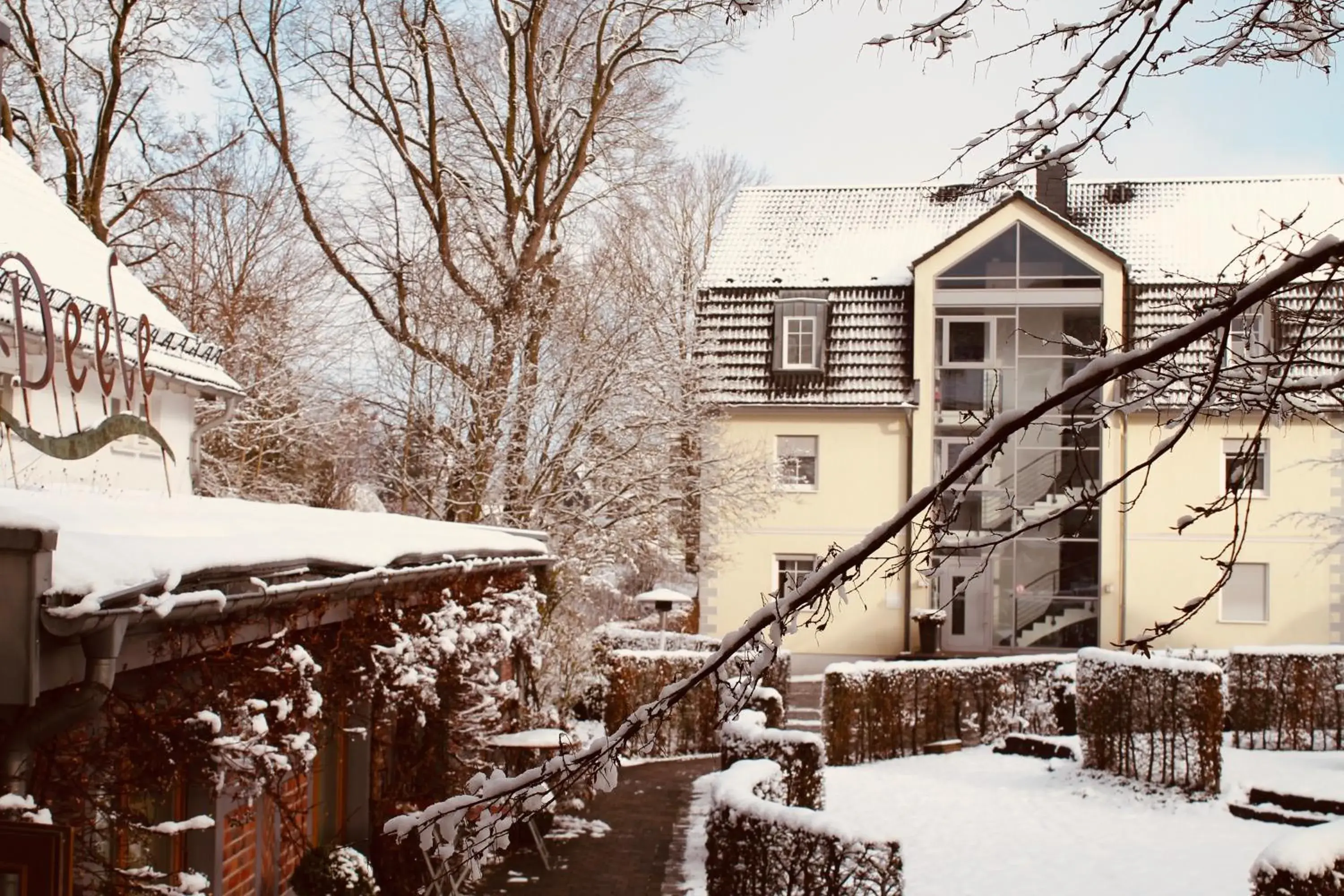 Property building, Winter in Hotel am Wallgraben