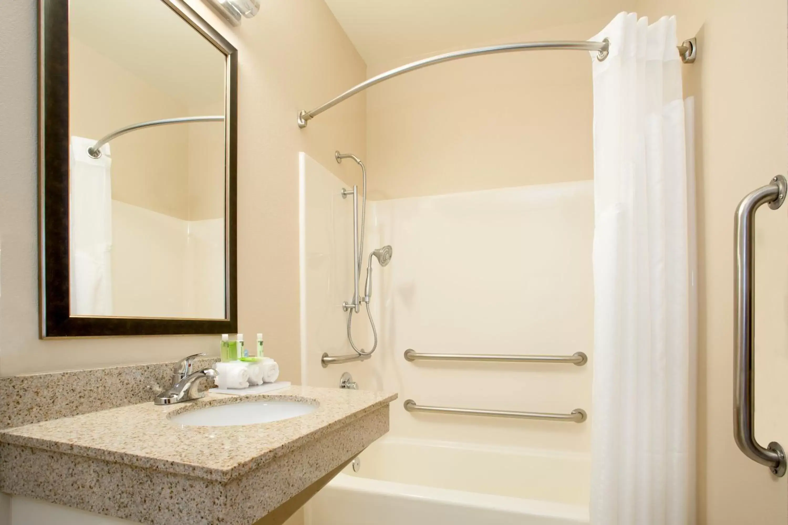 Photo of the whole room, Bathroom in Holiday Inn Express & Suites - Muncie, an IHG Hotel
