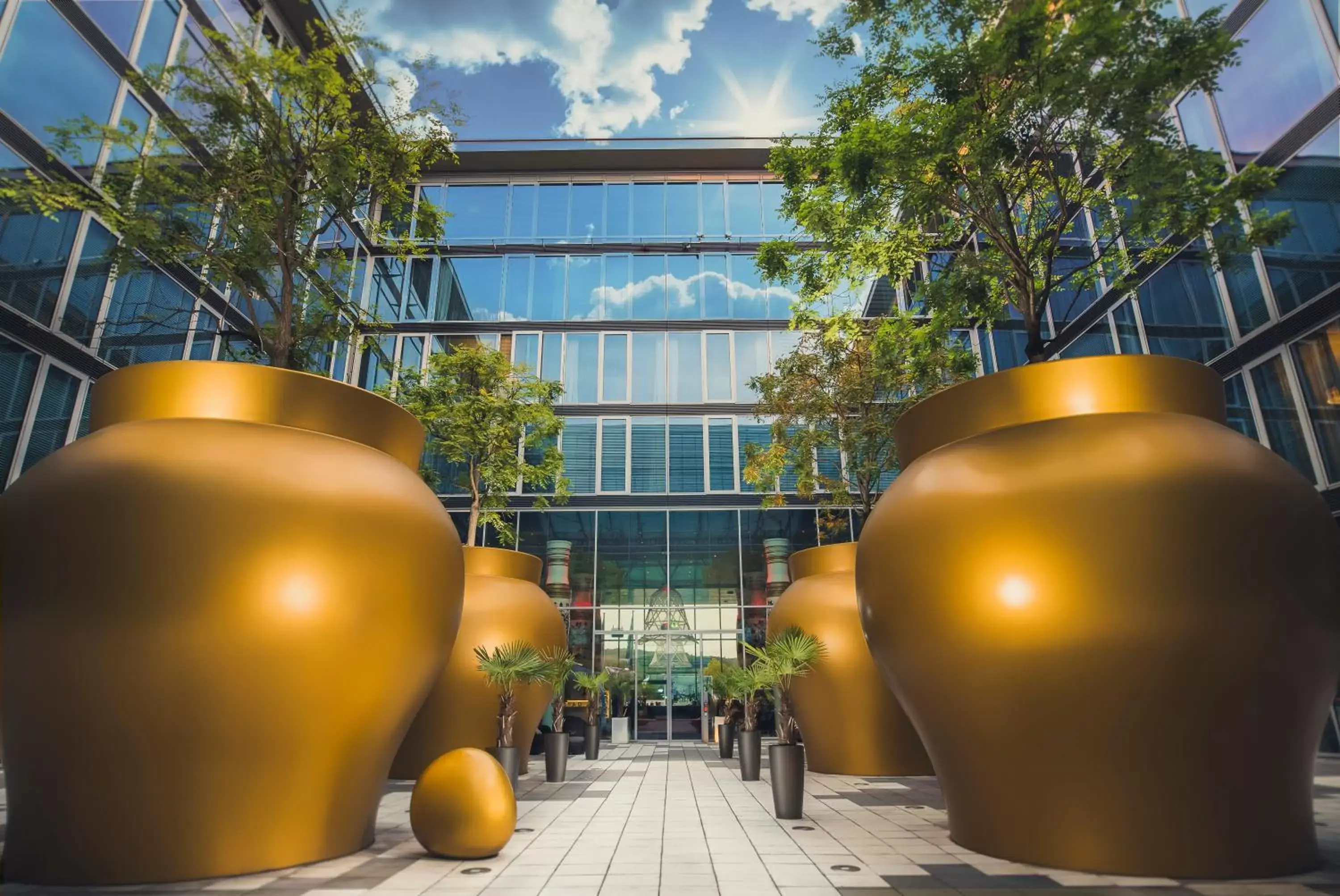 Patio in Kameha Grand Bonn