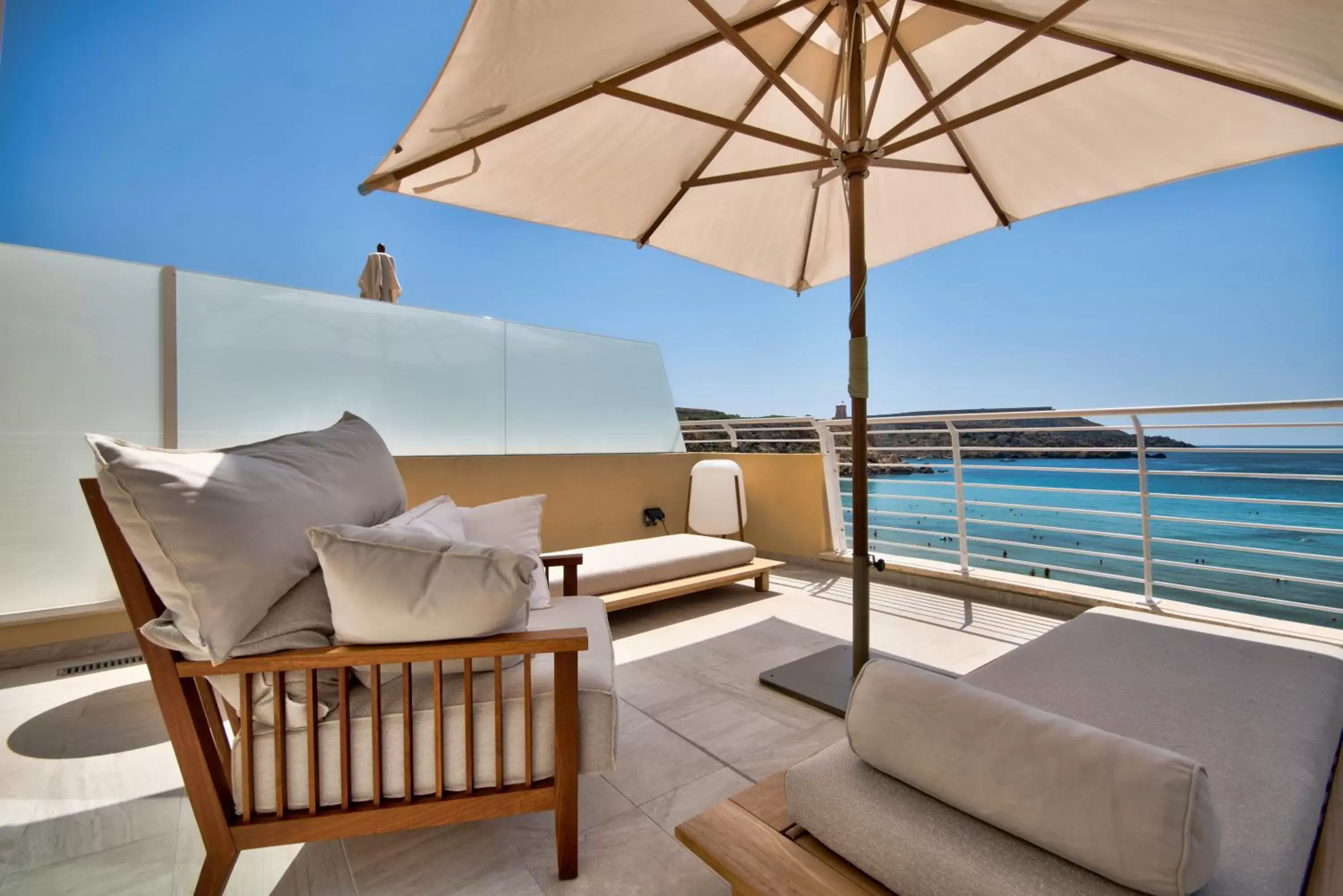 Patio in Radisson Blu Resort & Spa, Malta Golden Sands