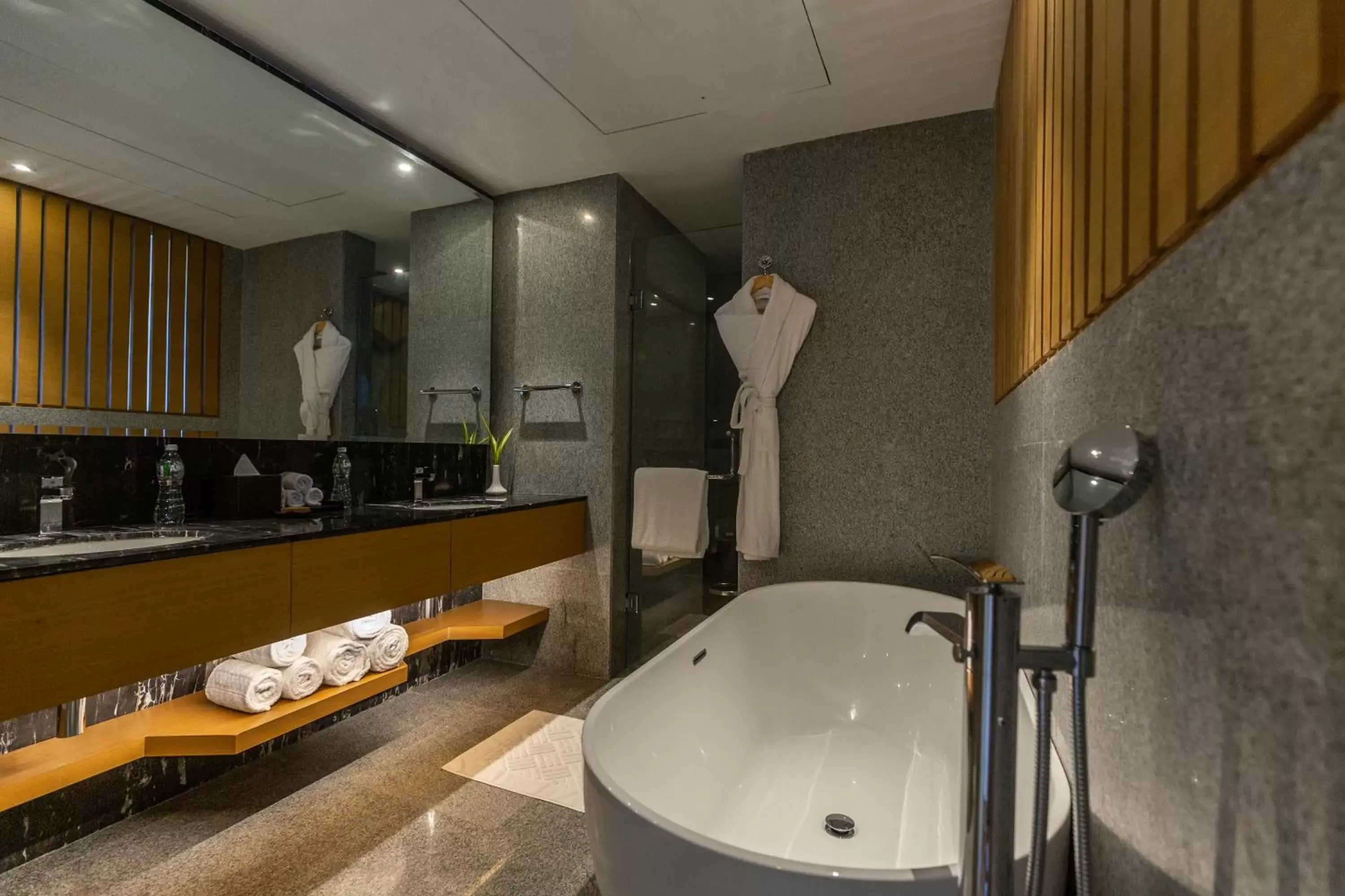 Bathroom in DoubleTree by Hilton Ahmedabad